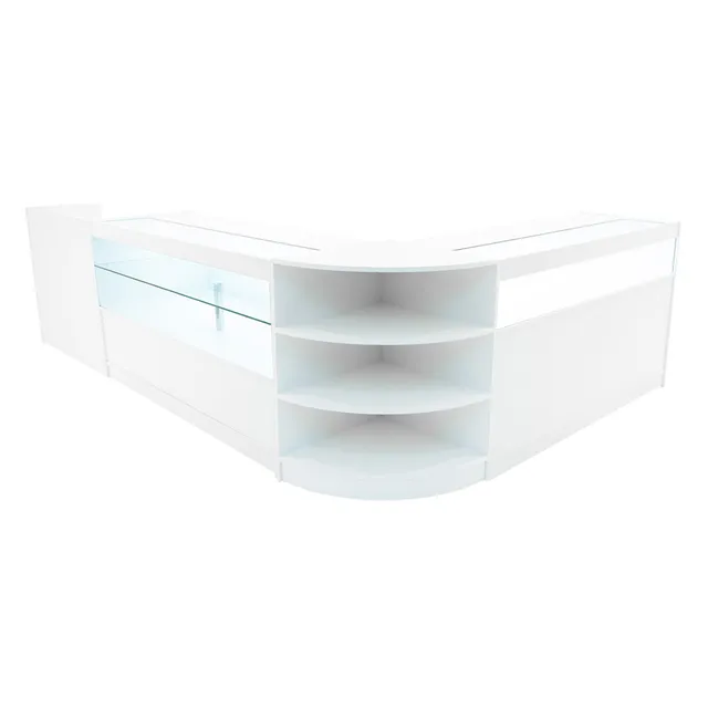Q-Rax Banconi da Negozio Set Europa LED B1500 C1500 Bianco