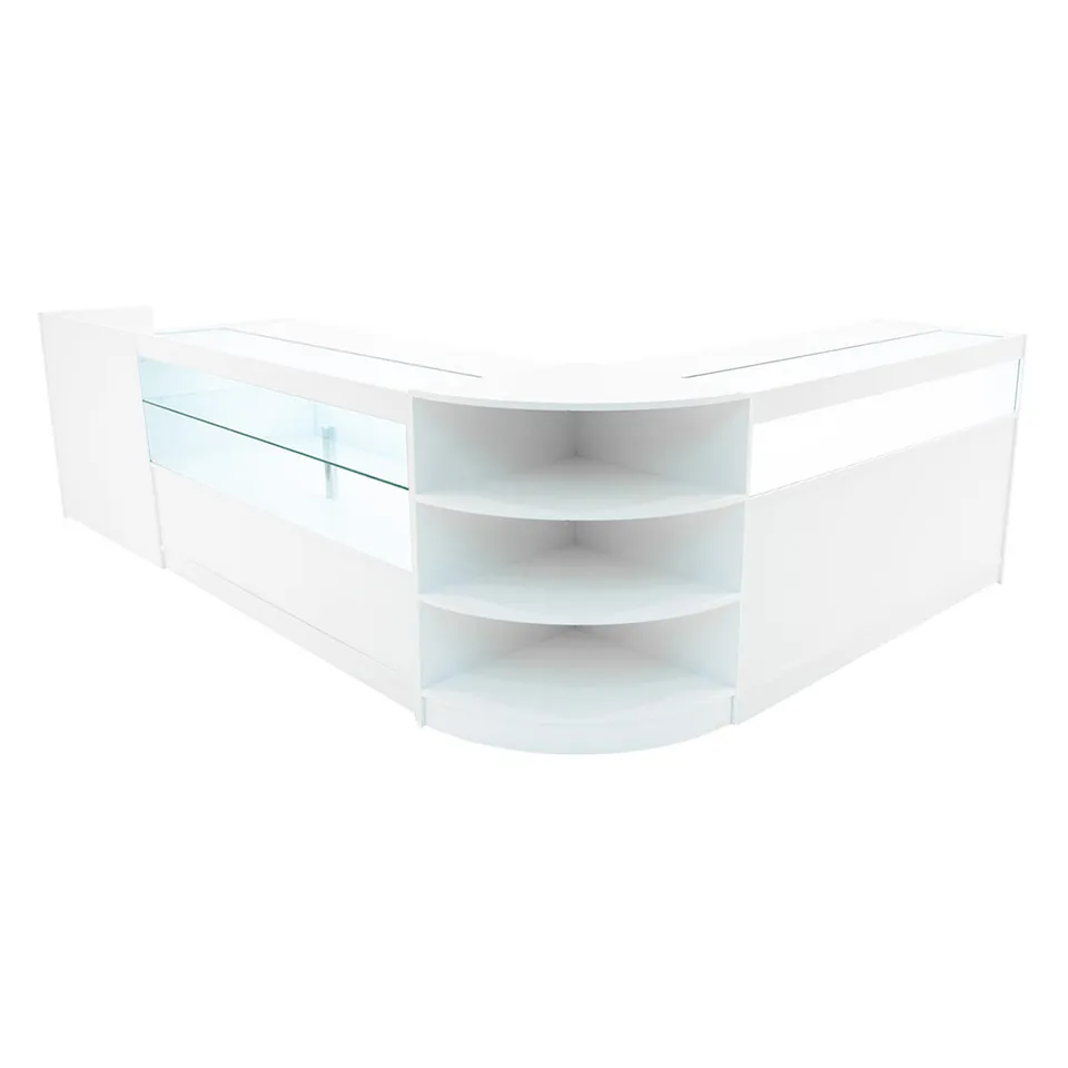 Q-Rax Banconi da Negozio Set Europa LED B1500 C1500 Bianco