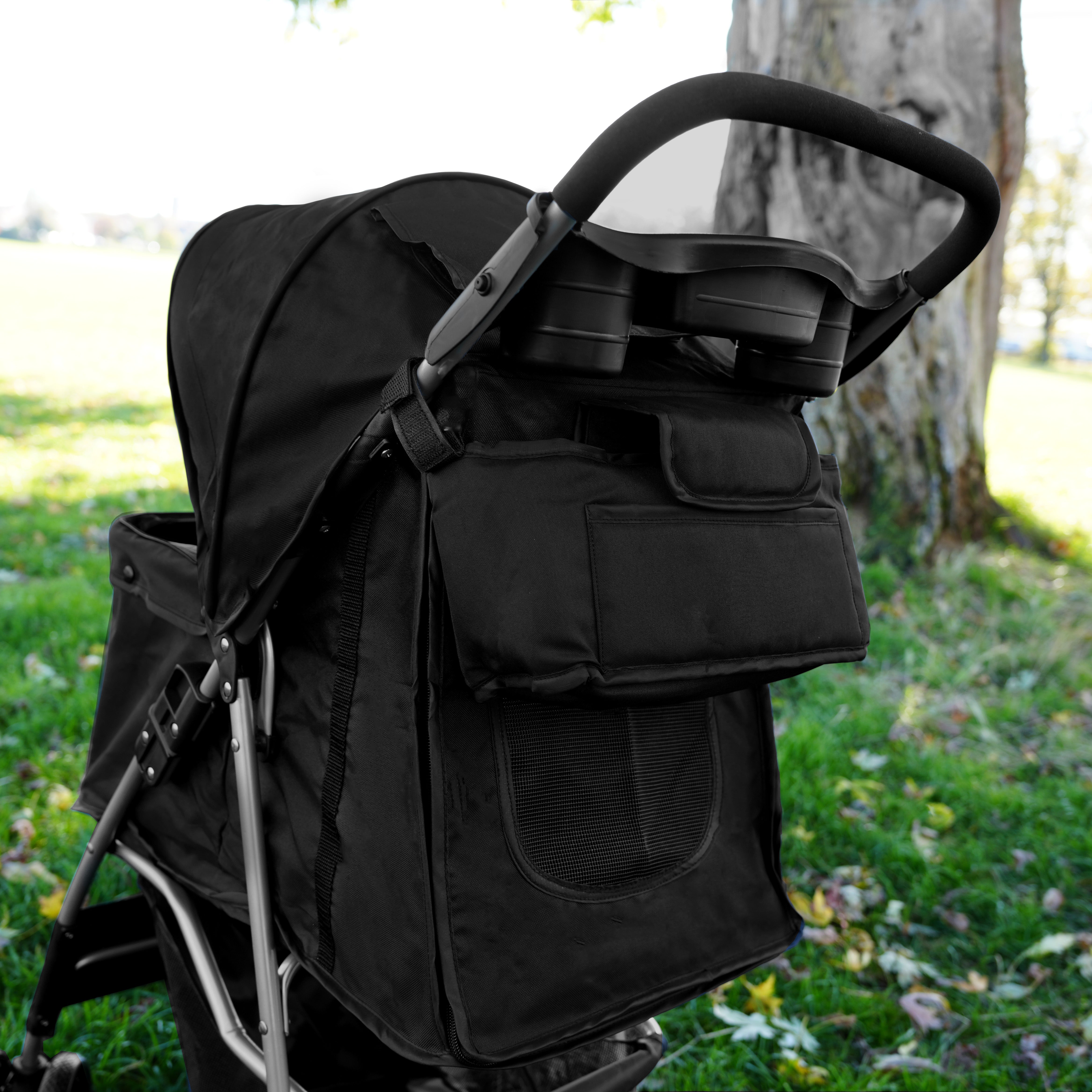 Q-Rax organizer passeggino borsa nera Oxford 2 kg