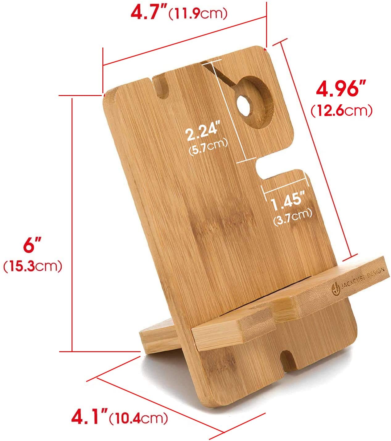 Jackcube Design Home Office dock ricarica bambù organizer