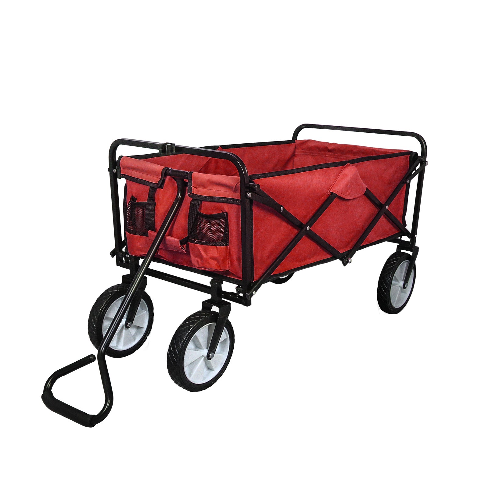 Q-Rax Carrello Pieghevole Fuoristrada 70kg Acciaio Rosso