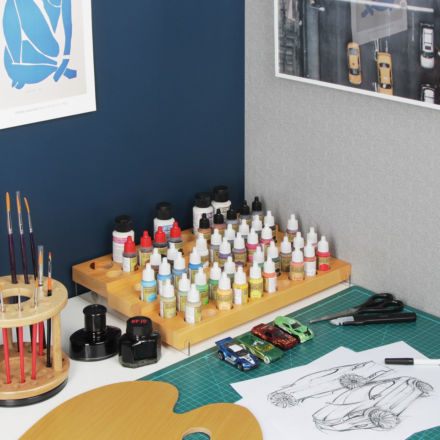 Jackcube Design Home Office Stand 61 Posti Porta Colori Legno