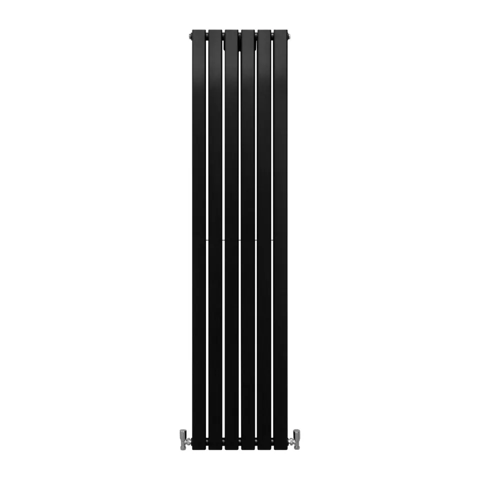Q-Rax Radiatori Pannelli Piatti 180x42 cm Nero Opaco