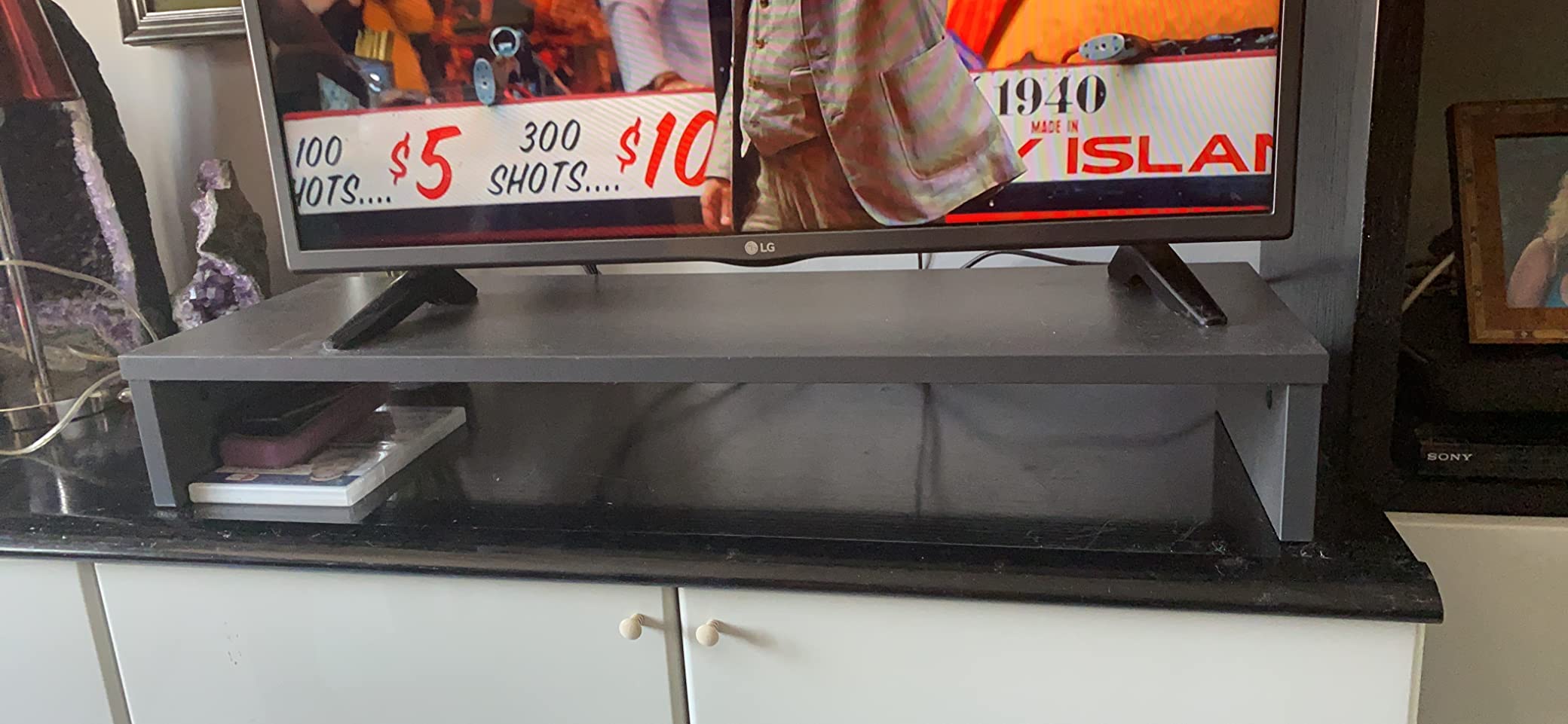 Henor Supporti Rialzanti Monitor Tv 82 cm rialzo grafite 50 kg