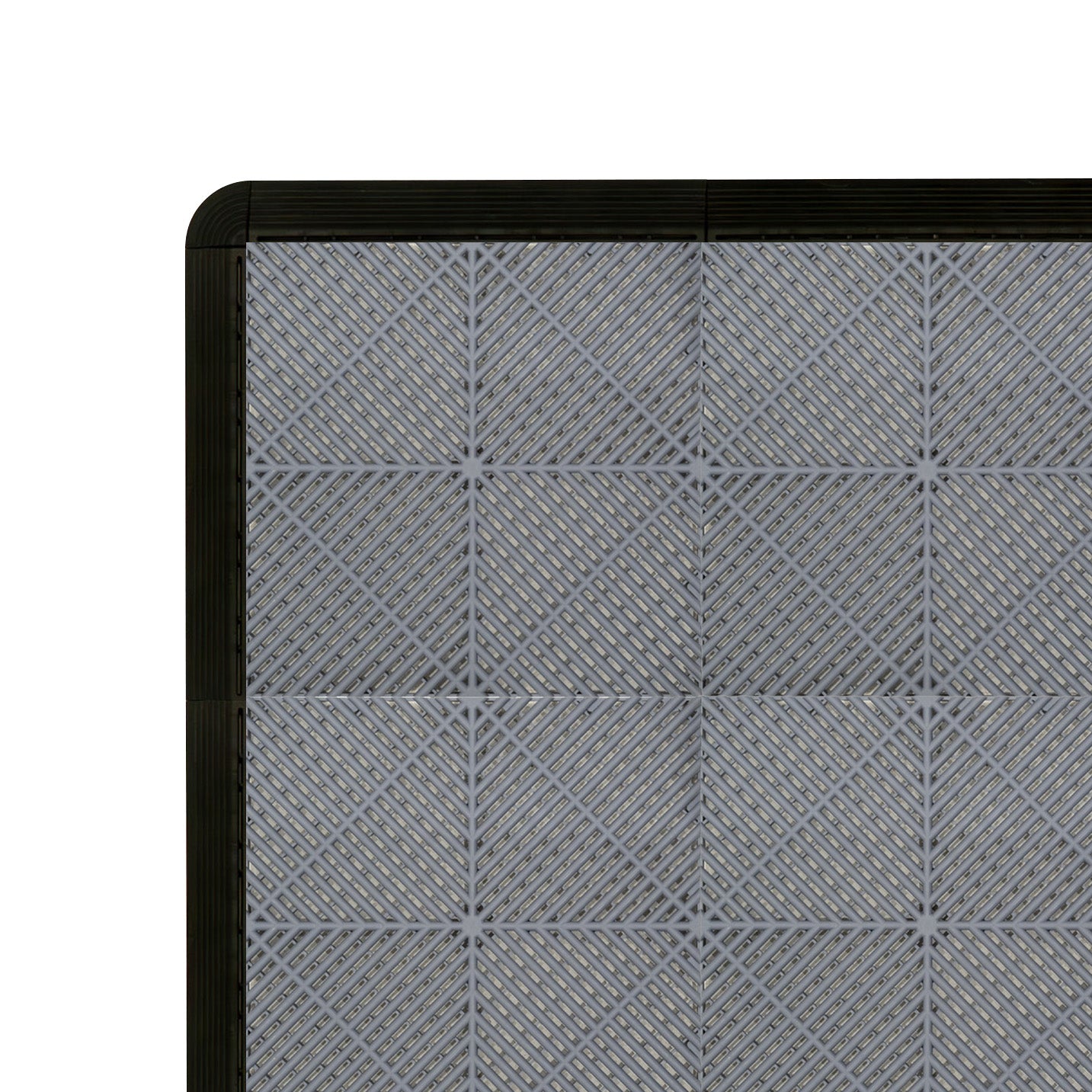 Q-Rax Piastrelle Ventilate pavimento garage 6x6m 165 grigie 60 nere