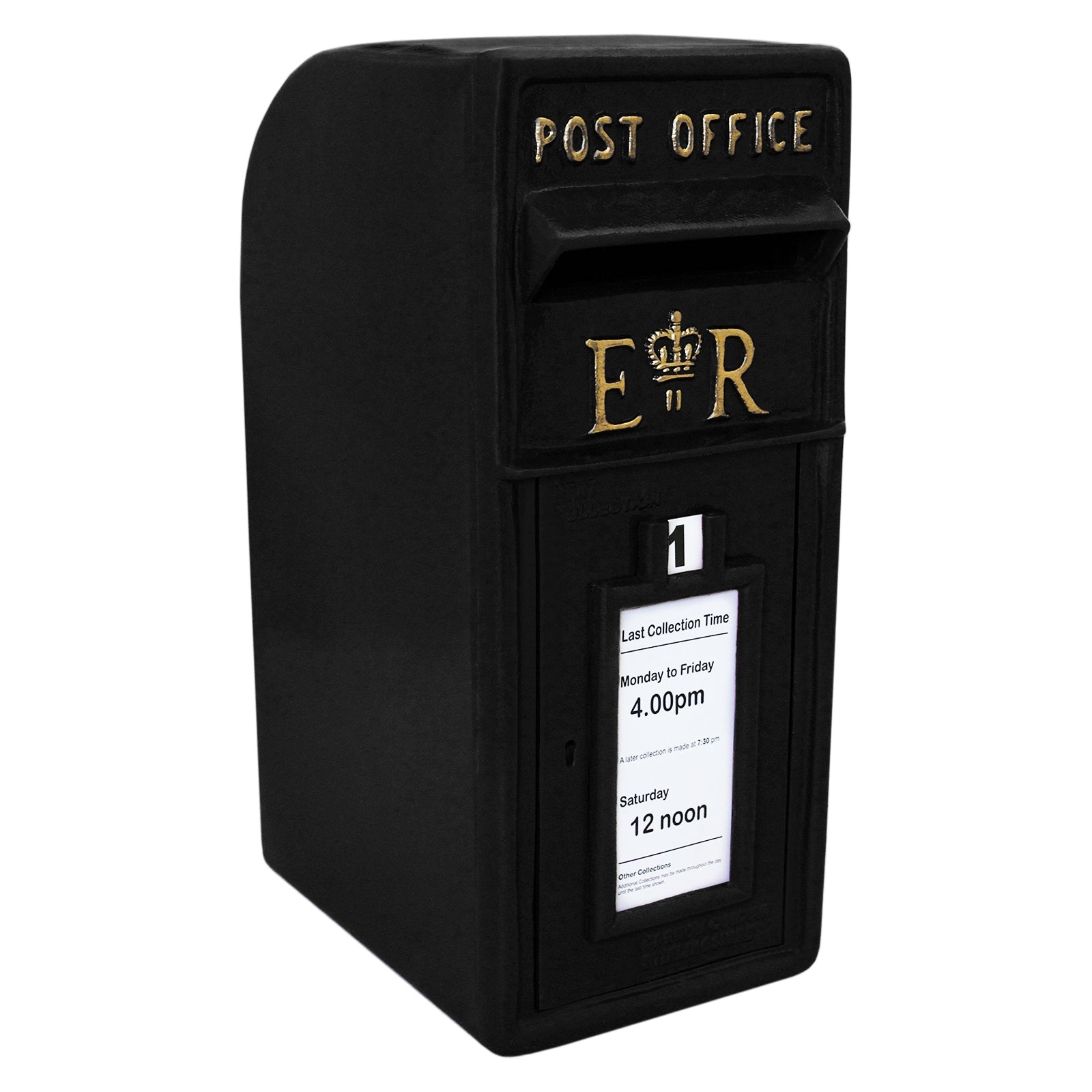Q-Rax Cassetta Postale Britannica Nera buca lettere ghisa