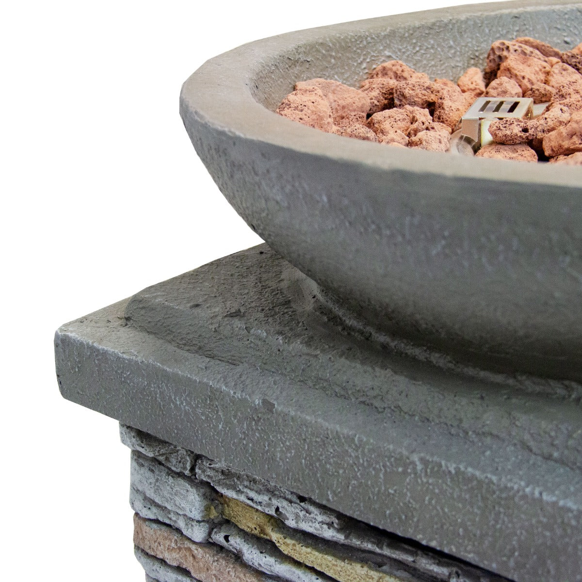 Q-Rax Braciere Gas Pietra 46 cm 12 kW con Rocce
