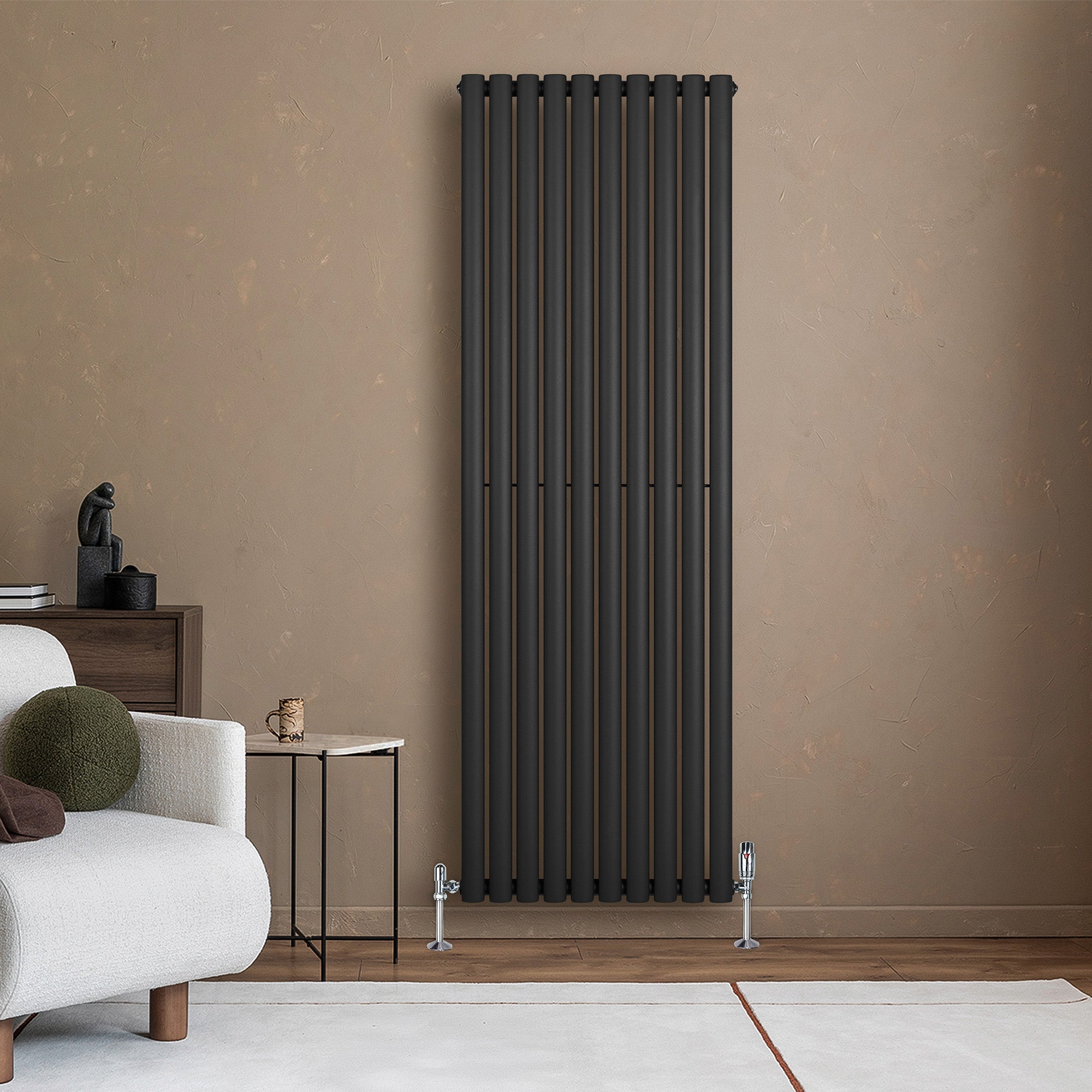 Q-Rax Radiatori Tradizionali 1800x600 radiatore nero verticale