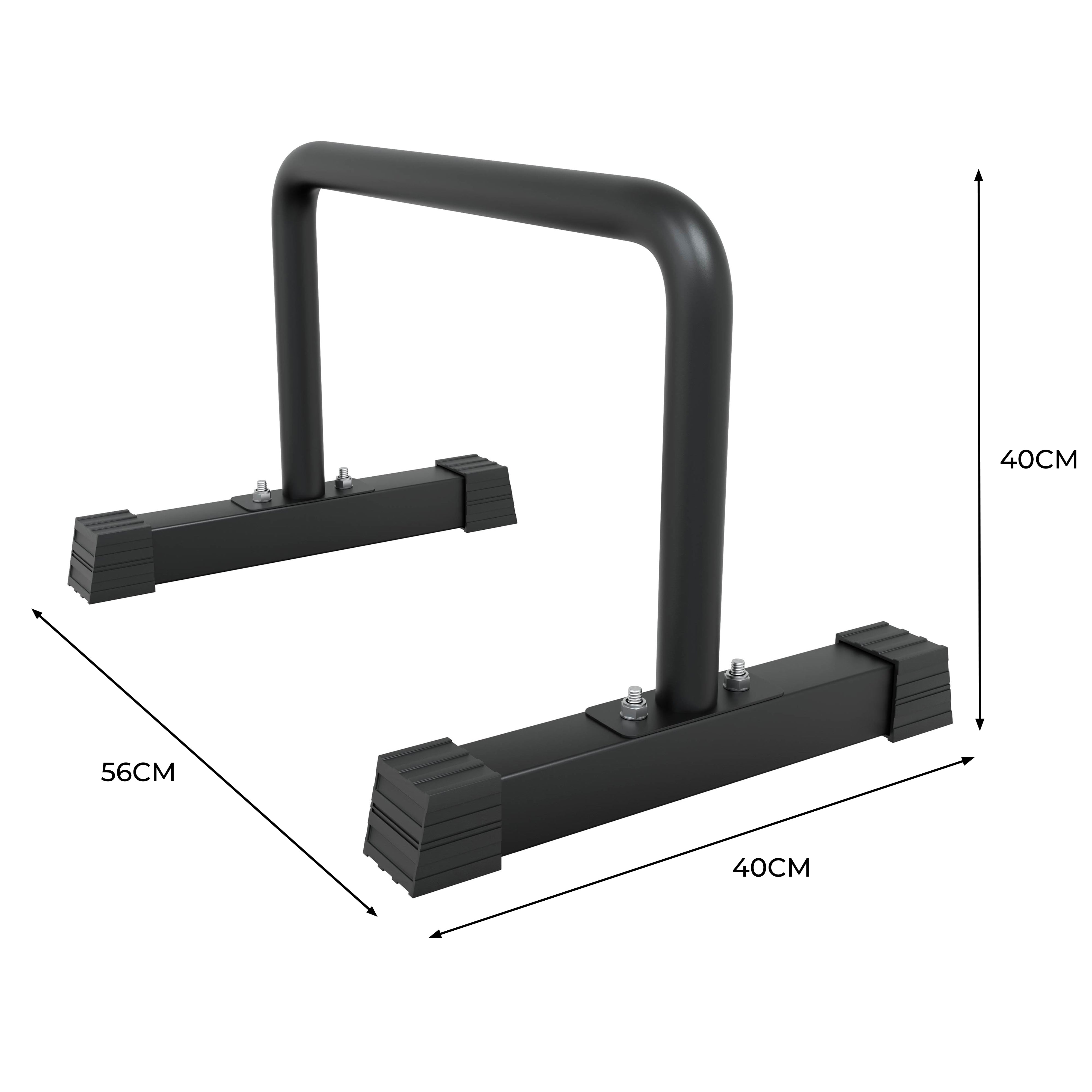 Q-Rax Parallettes Acciaio barre calisthenics 56x40x40 cm