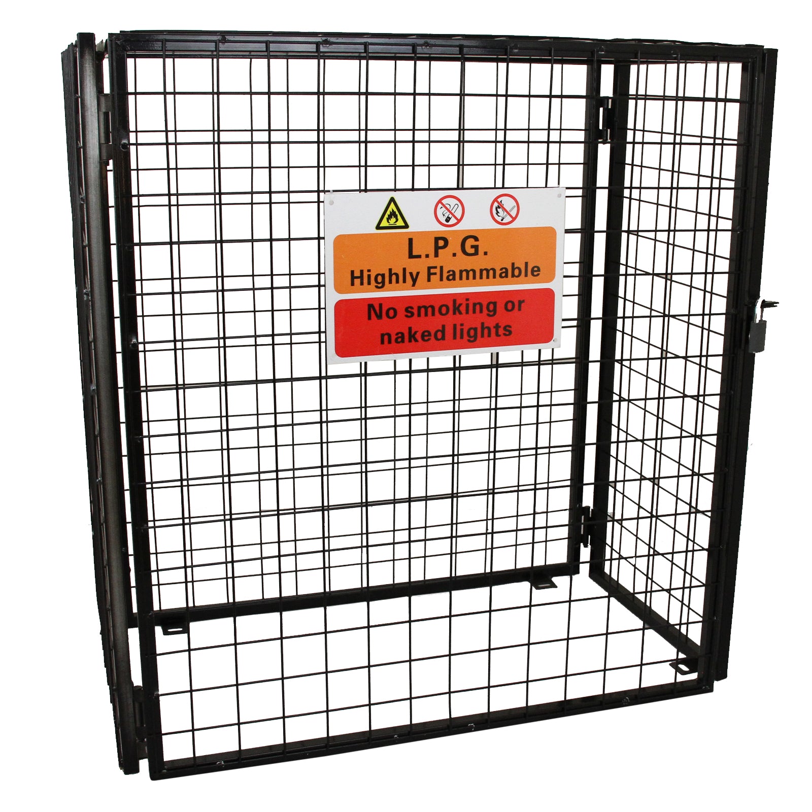 Q-Rax Gabbia Bombole Gas Acciaio 1180x920x600 3x19 kg