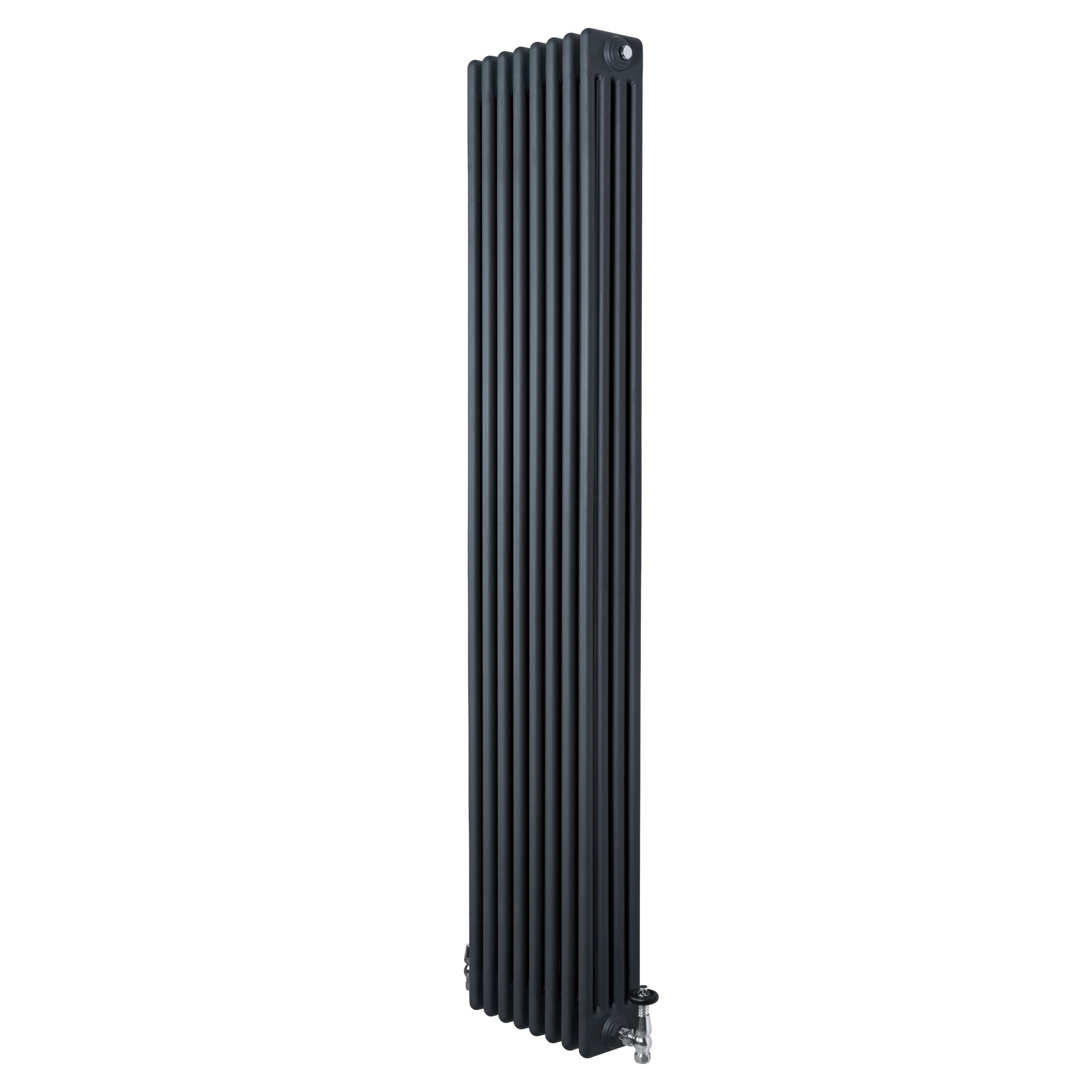 Q-Rax Radiatori Tradizionali 1800x380 Termosifone Antracite Valvole