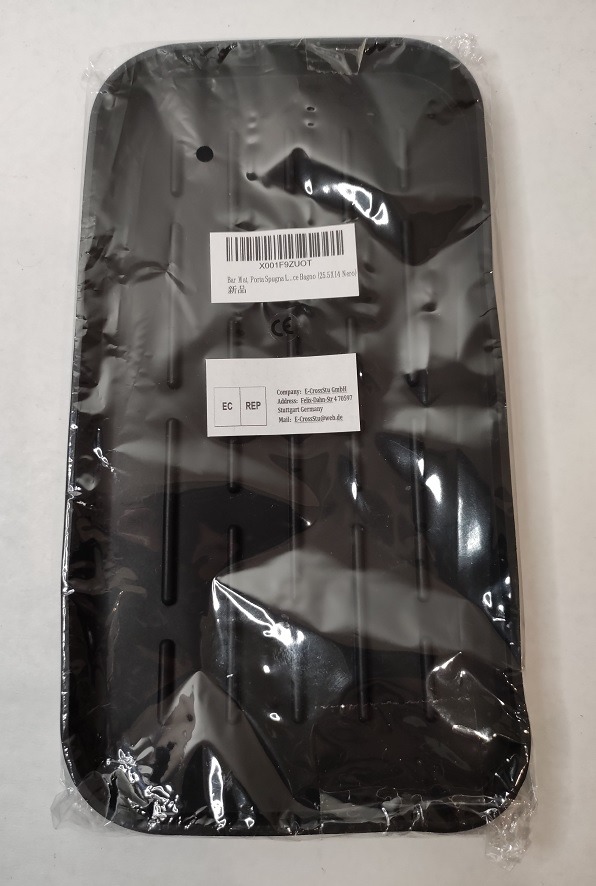 HGYZE Porta Spugna e Scolapiatti Tappetino Silicone Nero 25,5x14