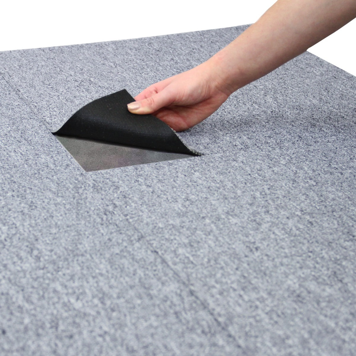 Q-Rax 40 Mattonelle Moquette 10mq blu grigio 50x50