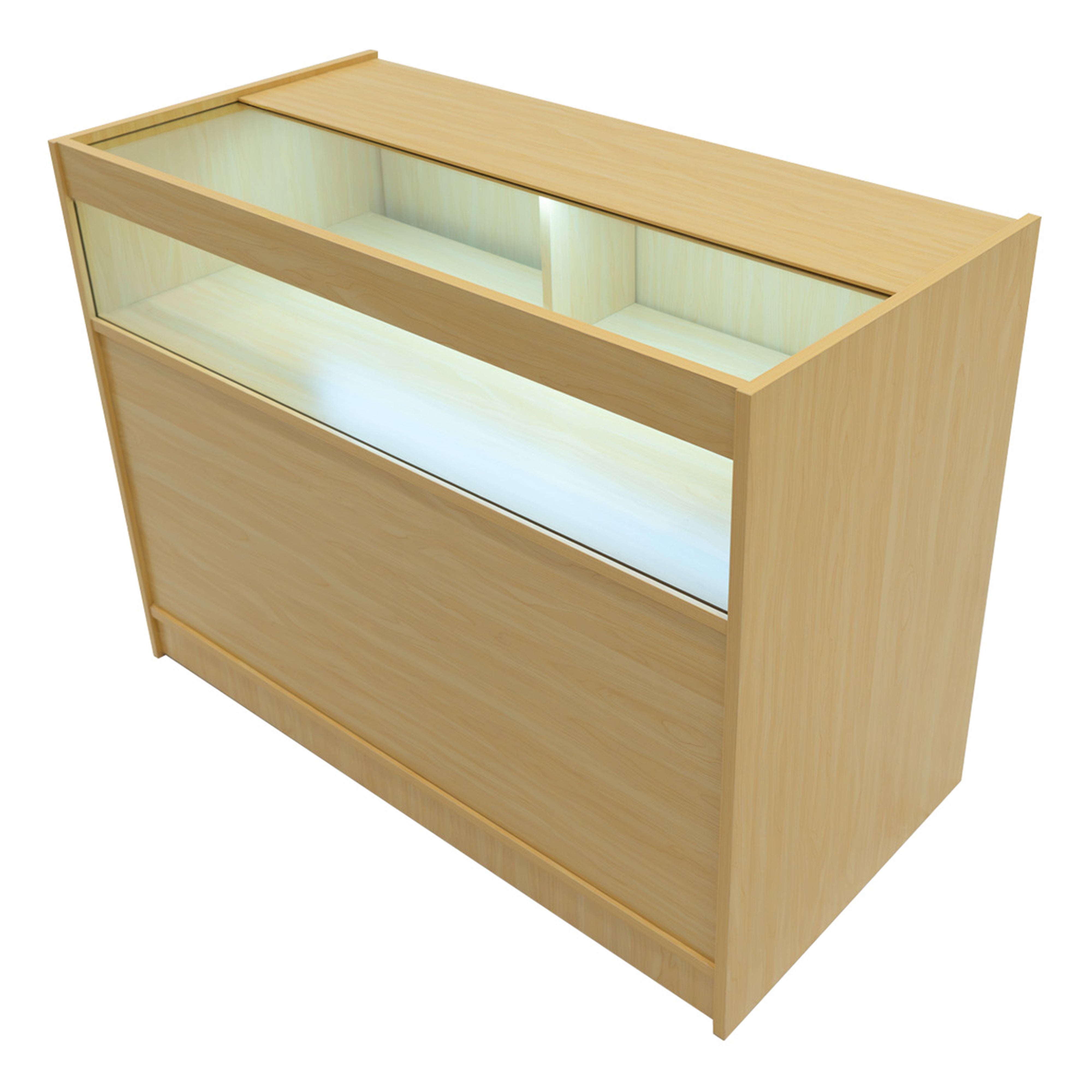 Q-Rax Banconi da Negozio Adonis set bancone acero LED B1200