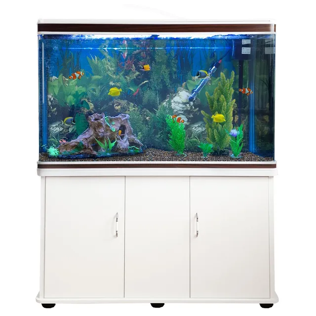 Q-Rax Acquario 300 Litri Bianco 120 cm con Mobile e Kit