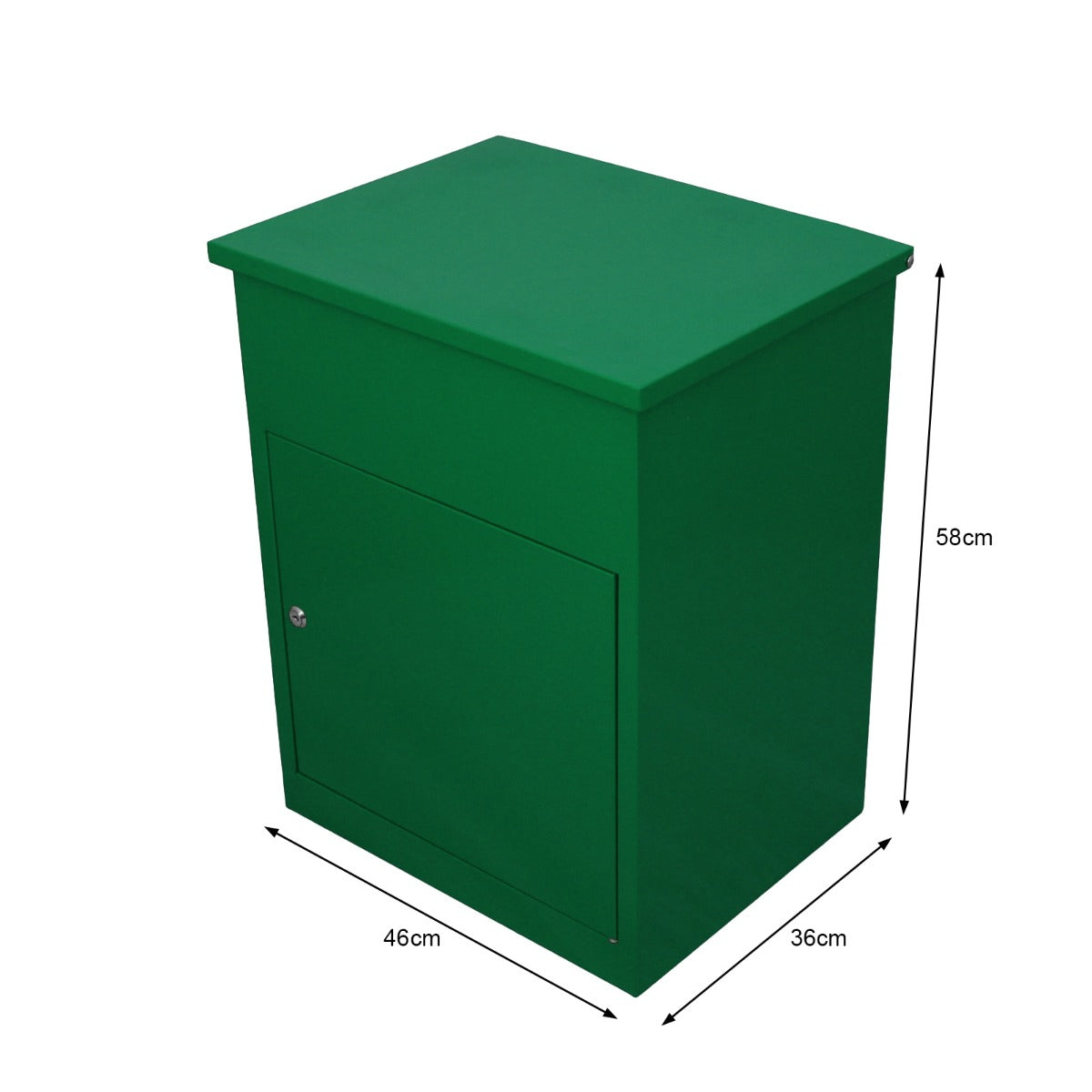 Q-Rax Accessori per la casa Cassetta Postale Pacchi Verde 58cm