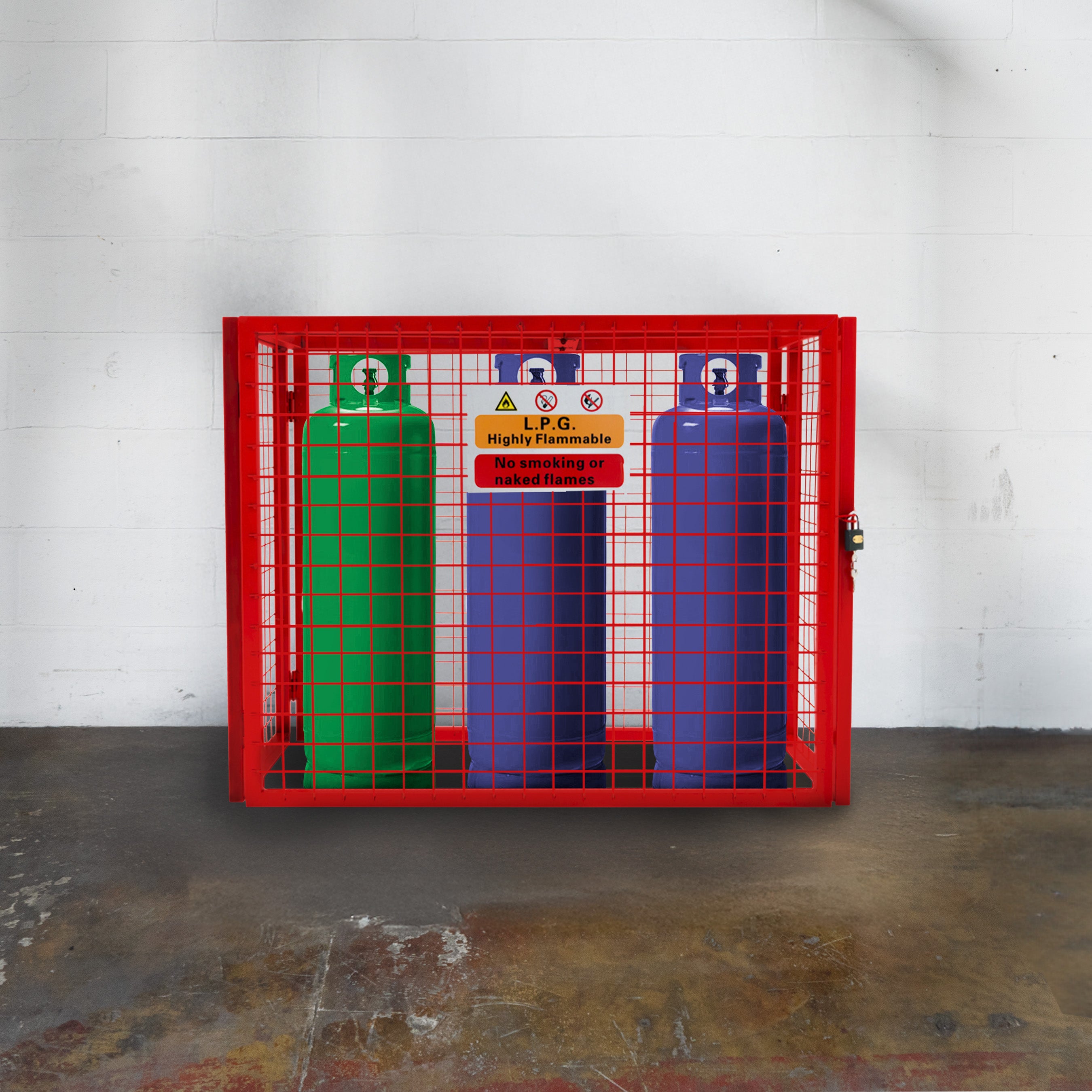 Q-Rax Gabbia Rete Bombole Gas Pieghevole 92x110x50cm