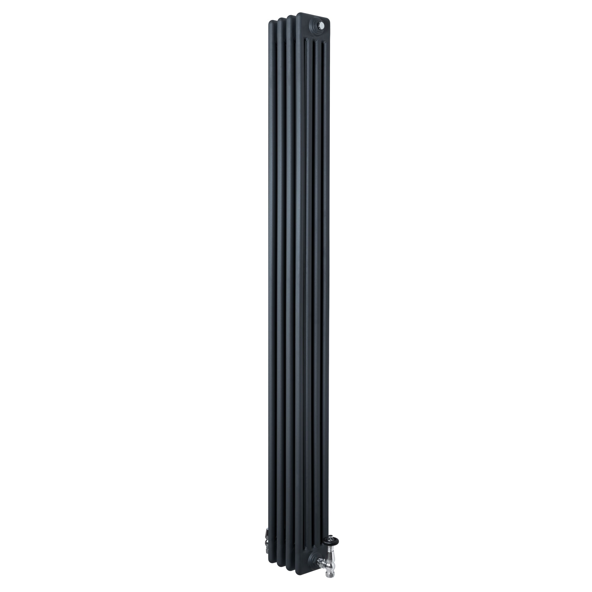 Q-Rax Radiatore Colonna 1800x200 Grigio con Valvole