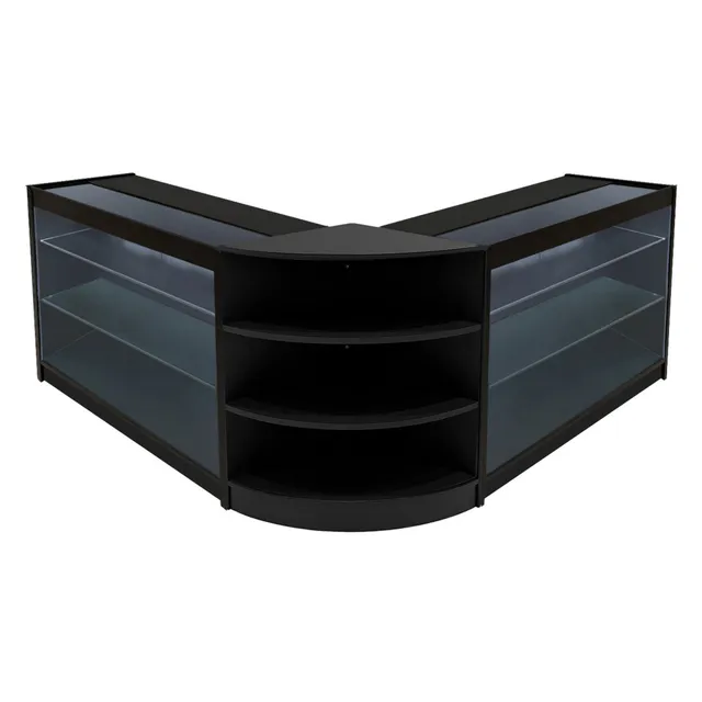 Q-Rax Apollo Set Bancone Negozio Nero LED 2x K1200+LM60