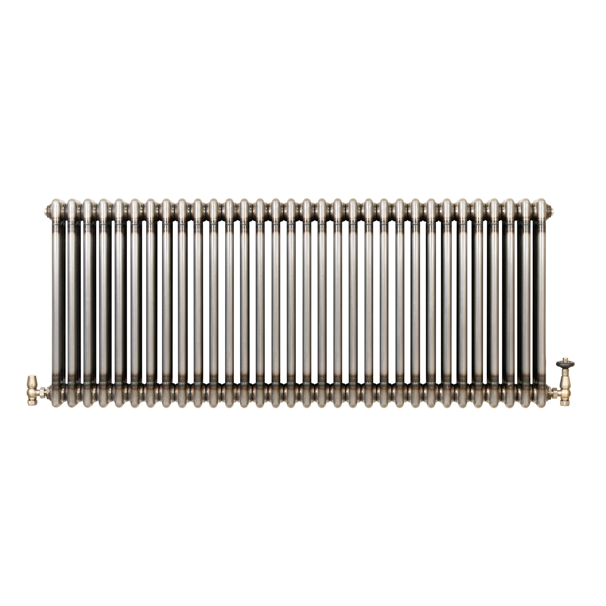 Q-Rax Radiatore 3 Colonne 600x1460 mm Metallo Grezzo Valvole