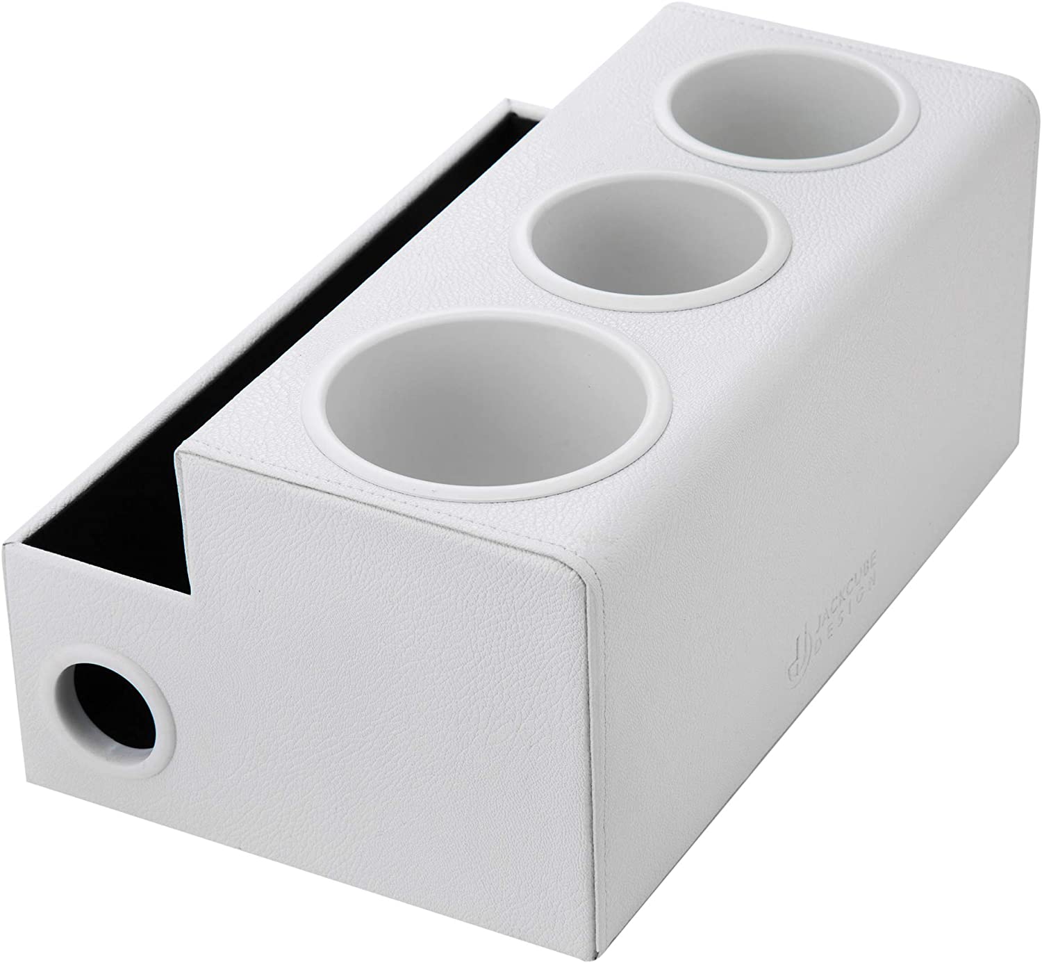 Jackcube Bathroom Organizer Phon Bianco 4 Scomparti Pelle