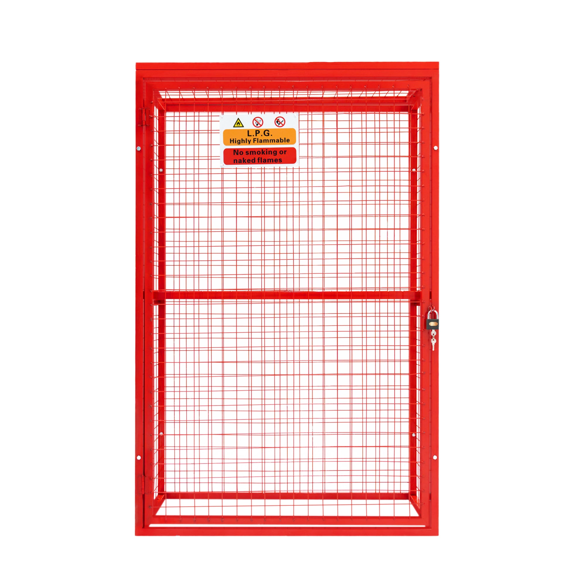 Q-Rax Gabbia Rete Pieghevole Bombole Gas 181x116x57cm
