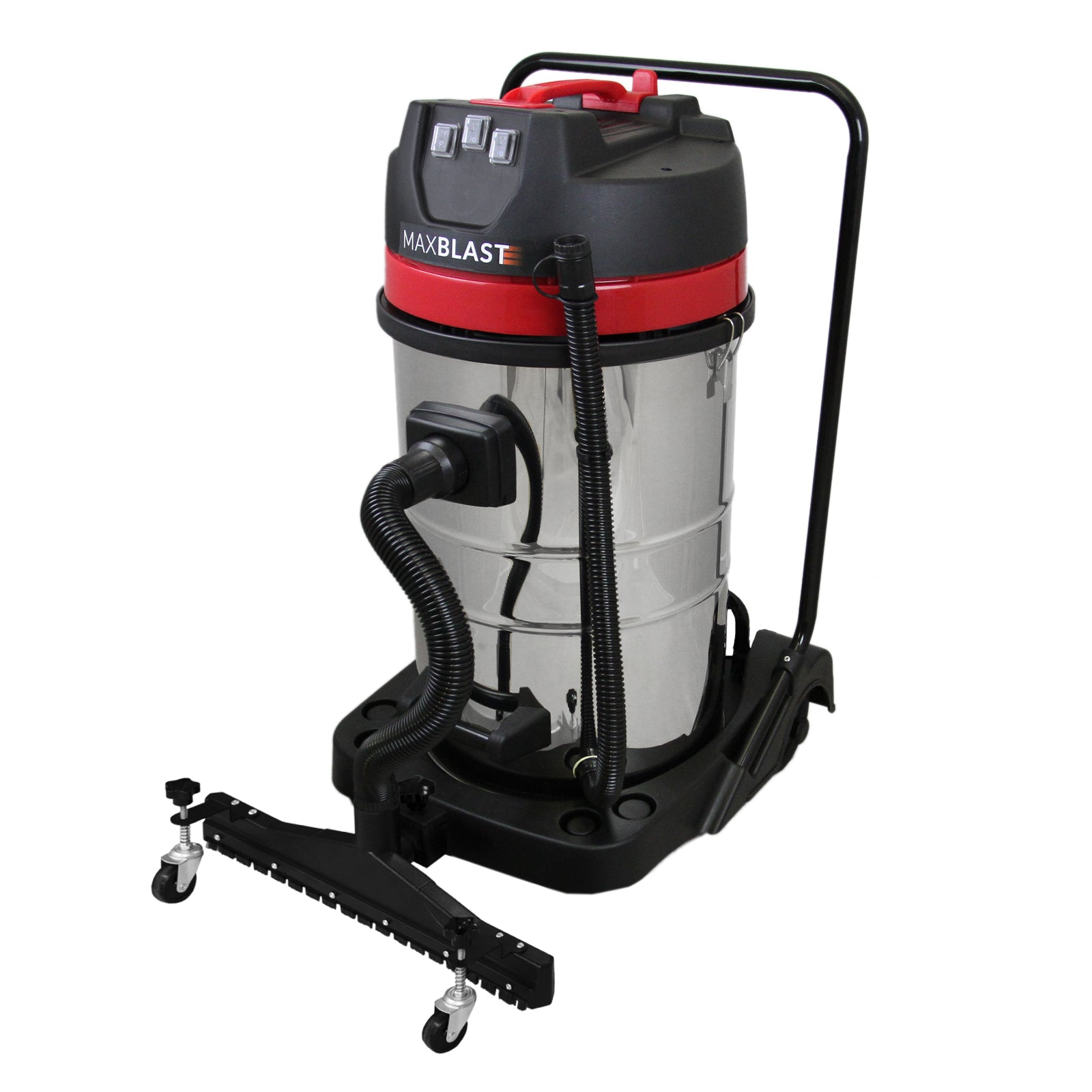 Q-Rax Accessorio aspirapolvere pavimenti 80L nero ABS