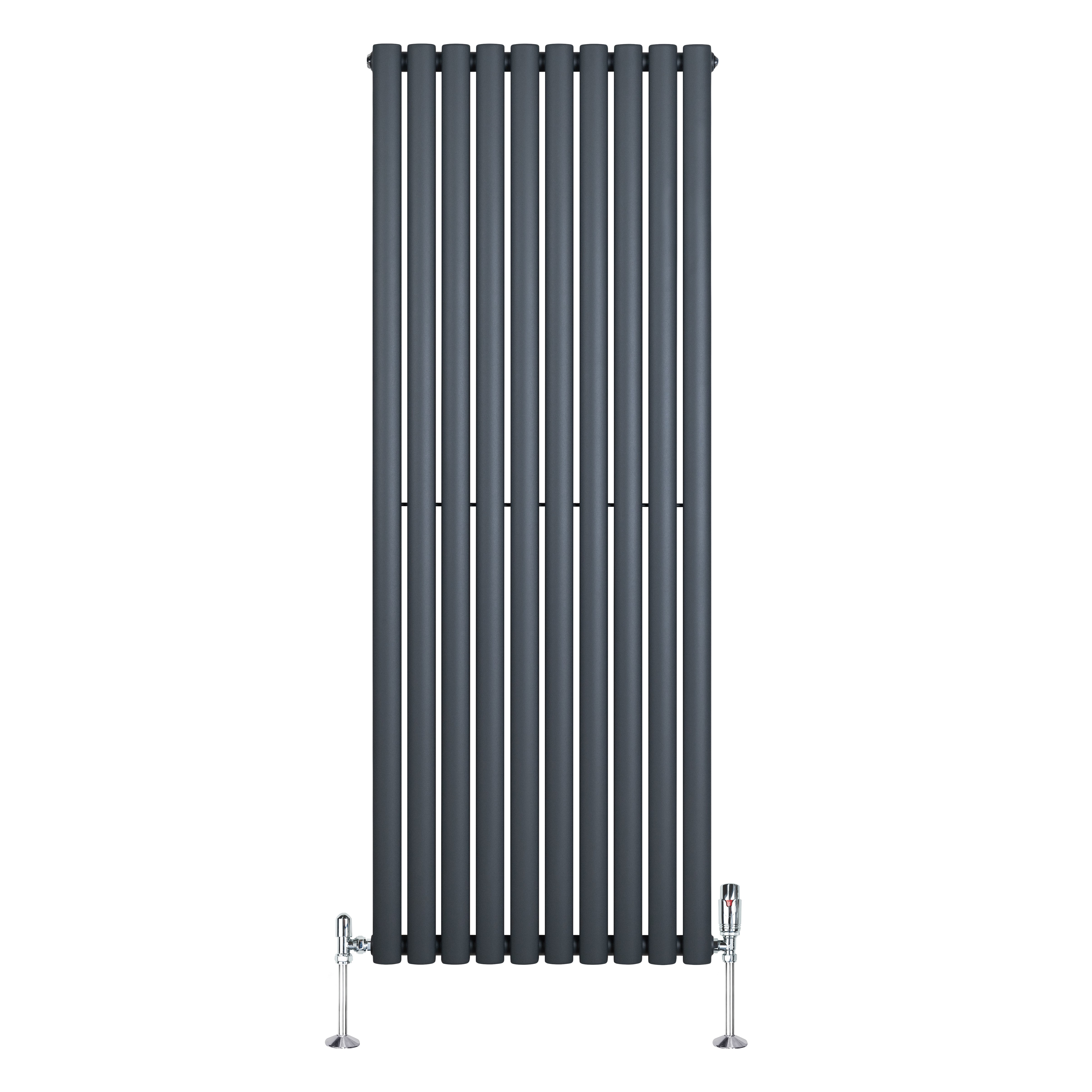 Q-Rax Radiatore Verticale Ovale 1600x600 Antracite