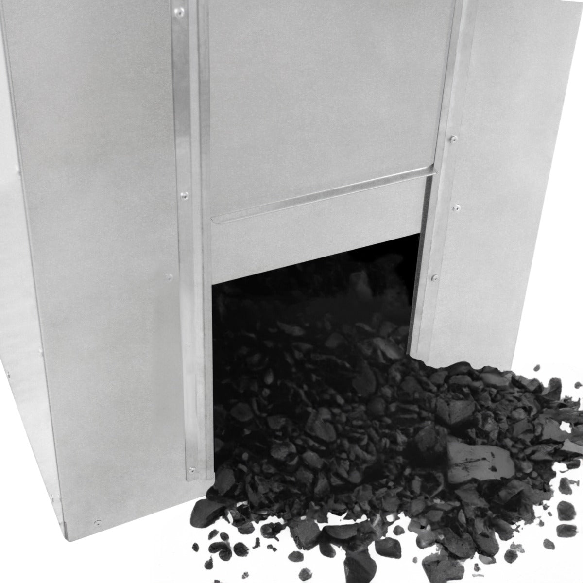 Q-Rax Bidone Carbone Legna 150kg Contenitore 300L