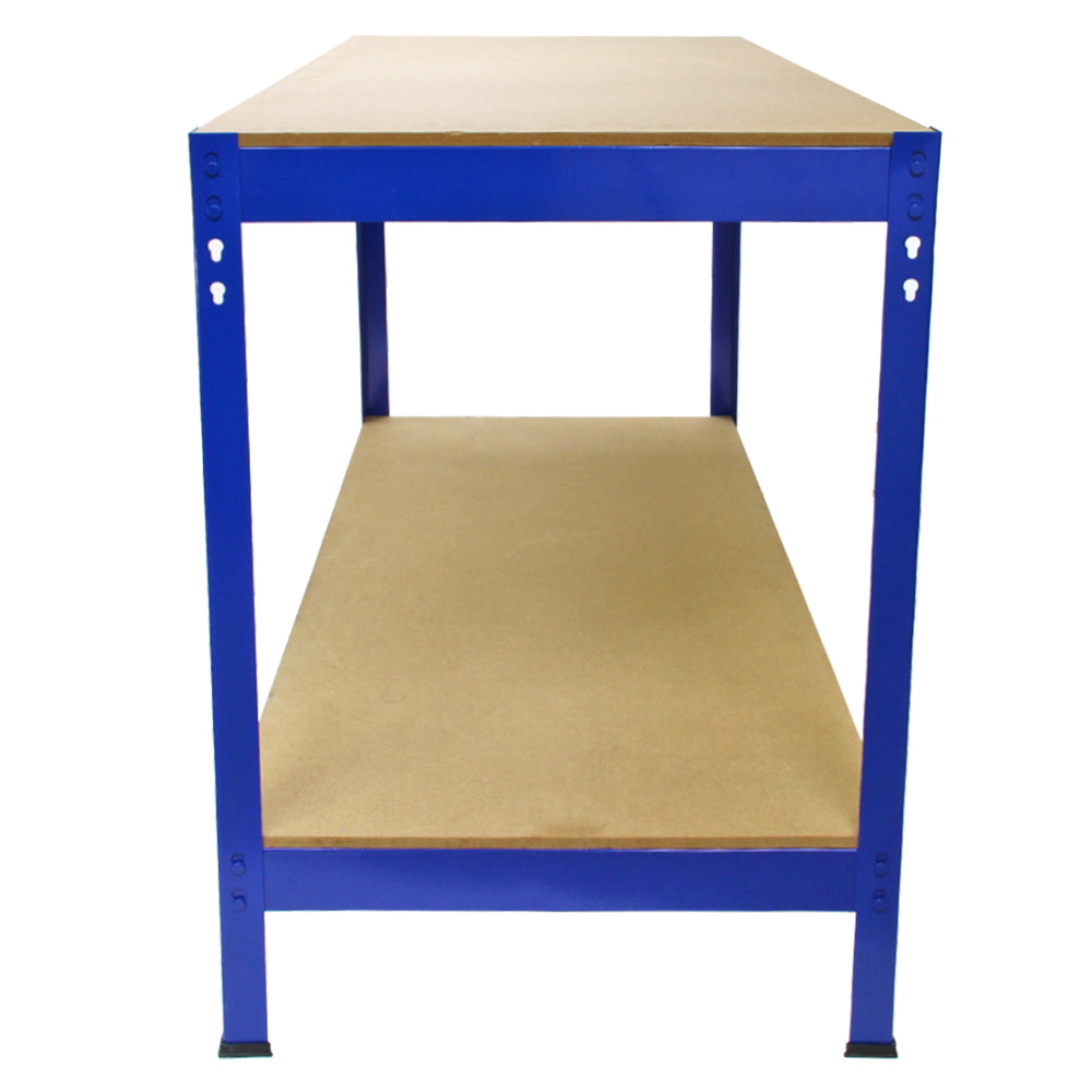 Q-Rax Banco da Lavoro in Acciaio Blu 120cm 200kg