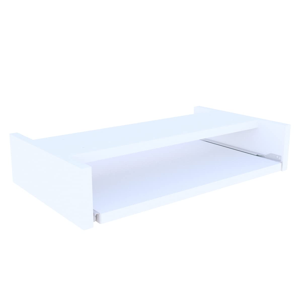 Henor Porta Tastiera Estraibile Sottotavolo 55x31 Bianco Legno