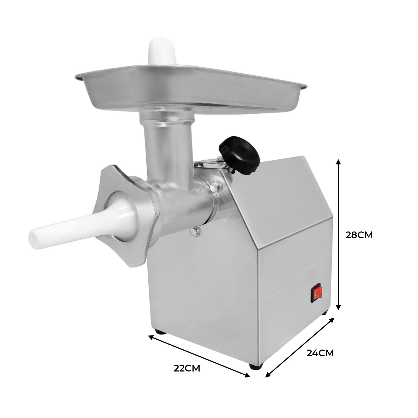 Q-Rax Apparecchi Ristorazione Tritacarne 850W 170kg/h