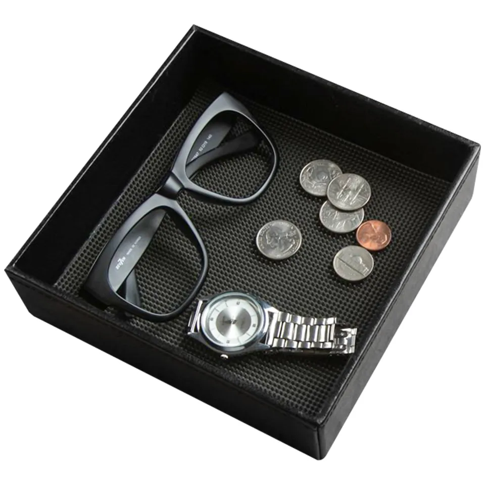 Jackcube Dressroom Svuotatasche Pelle Nero Opaco 17,5 cm
