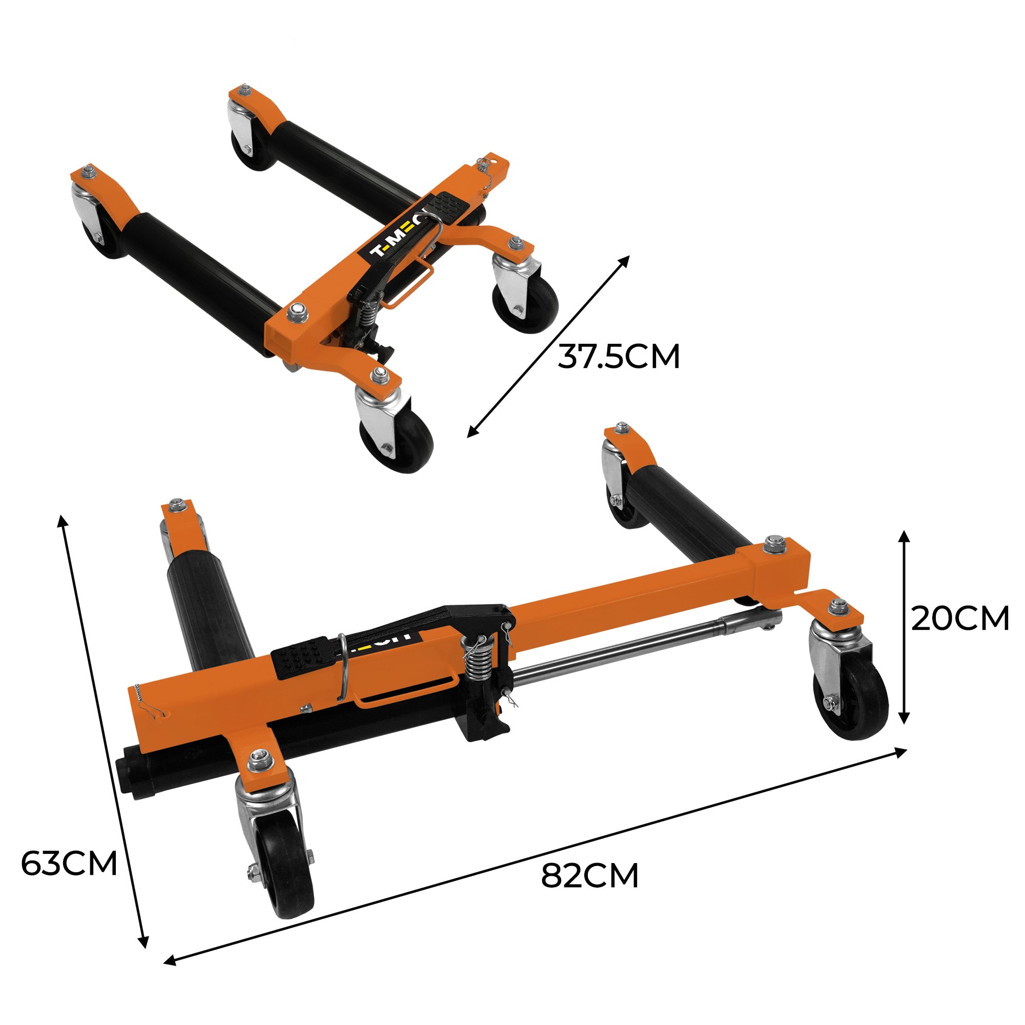 Q-Rax Pattini Posizionamento Idraulici x4 680 kg Ruote