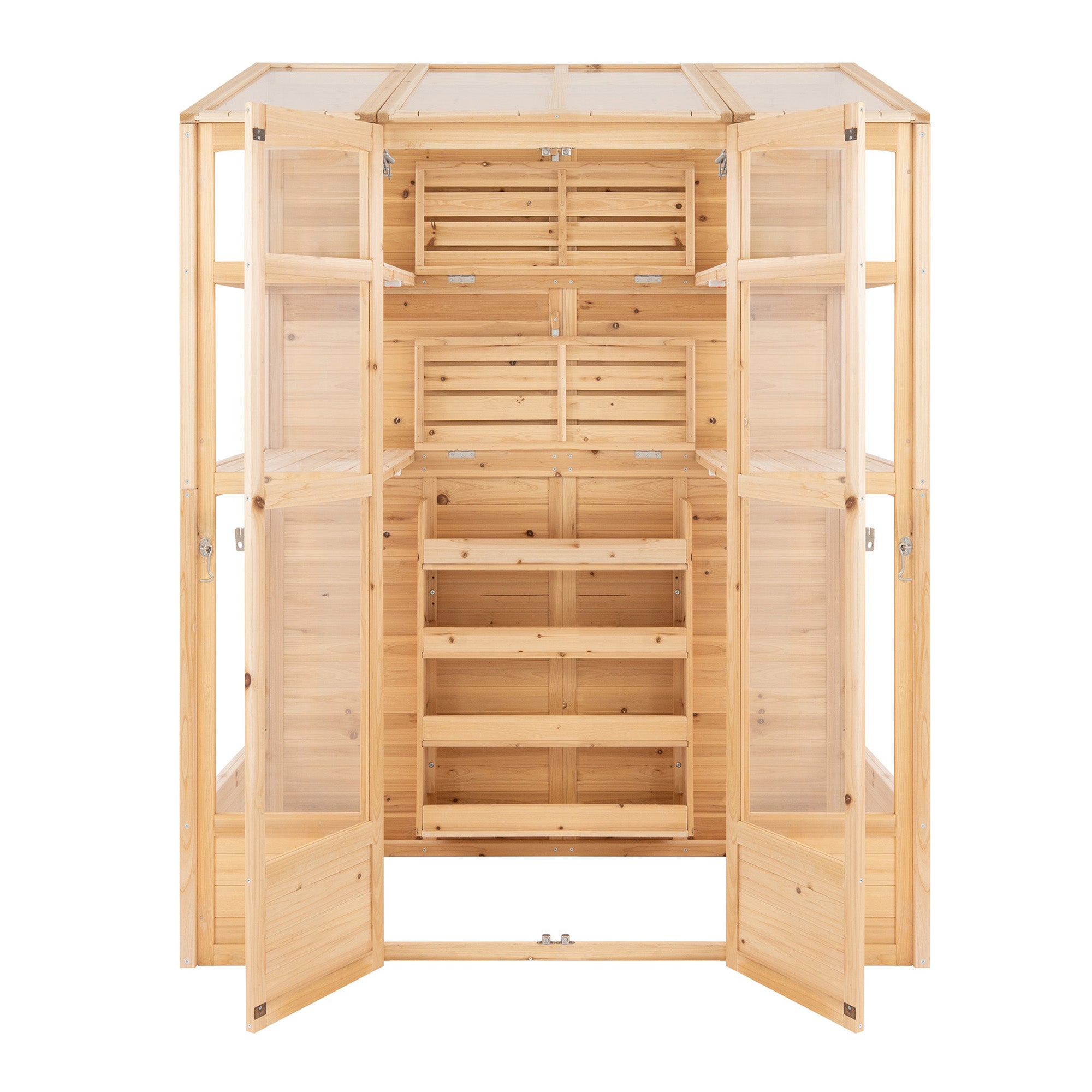 Q-Rax Vittoriana serra giardino legno naturale 152x61