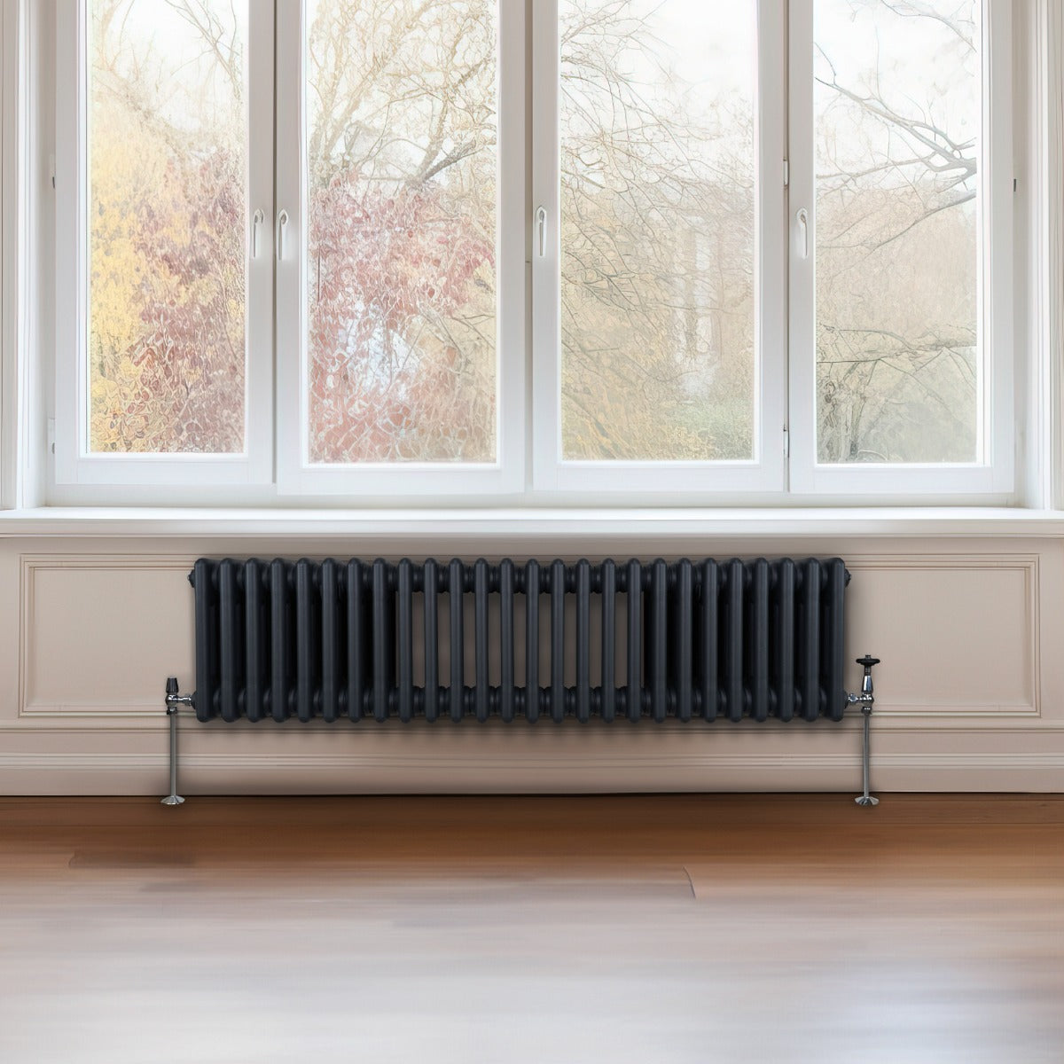 Q-Rax Radiatore Tradizionale 3 Colonne 300x1192mm Antracite