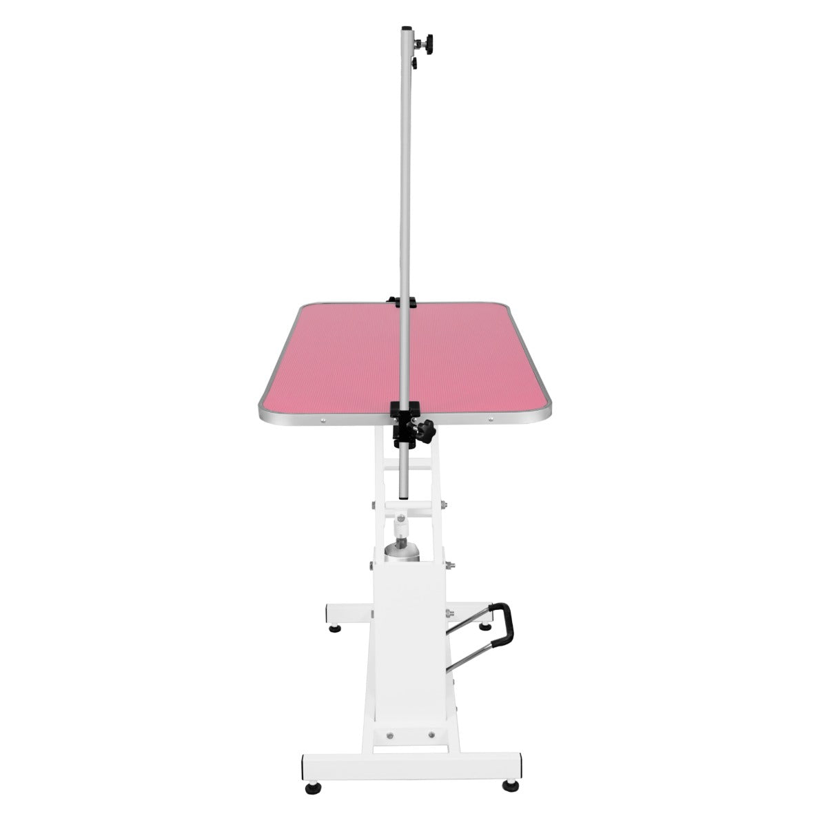Q-Rax Tavolo Toelettatura Idraulico Bianco Piano Rosa