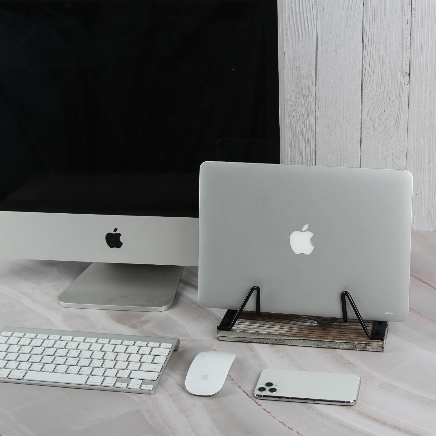 Jackcube Design Home Office Supporto Laptop Verticale Nero Metallo