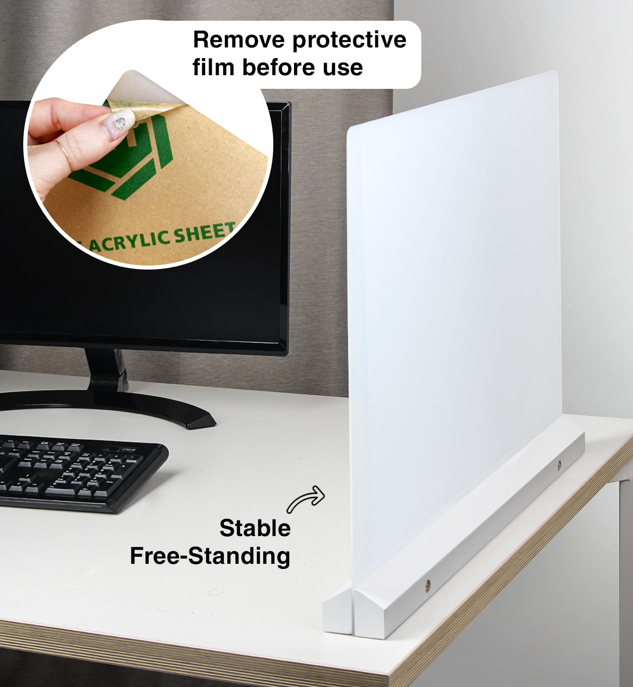 Jackcube Design Home Office Pannello Divisorio Scrivania Acrilico