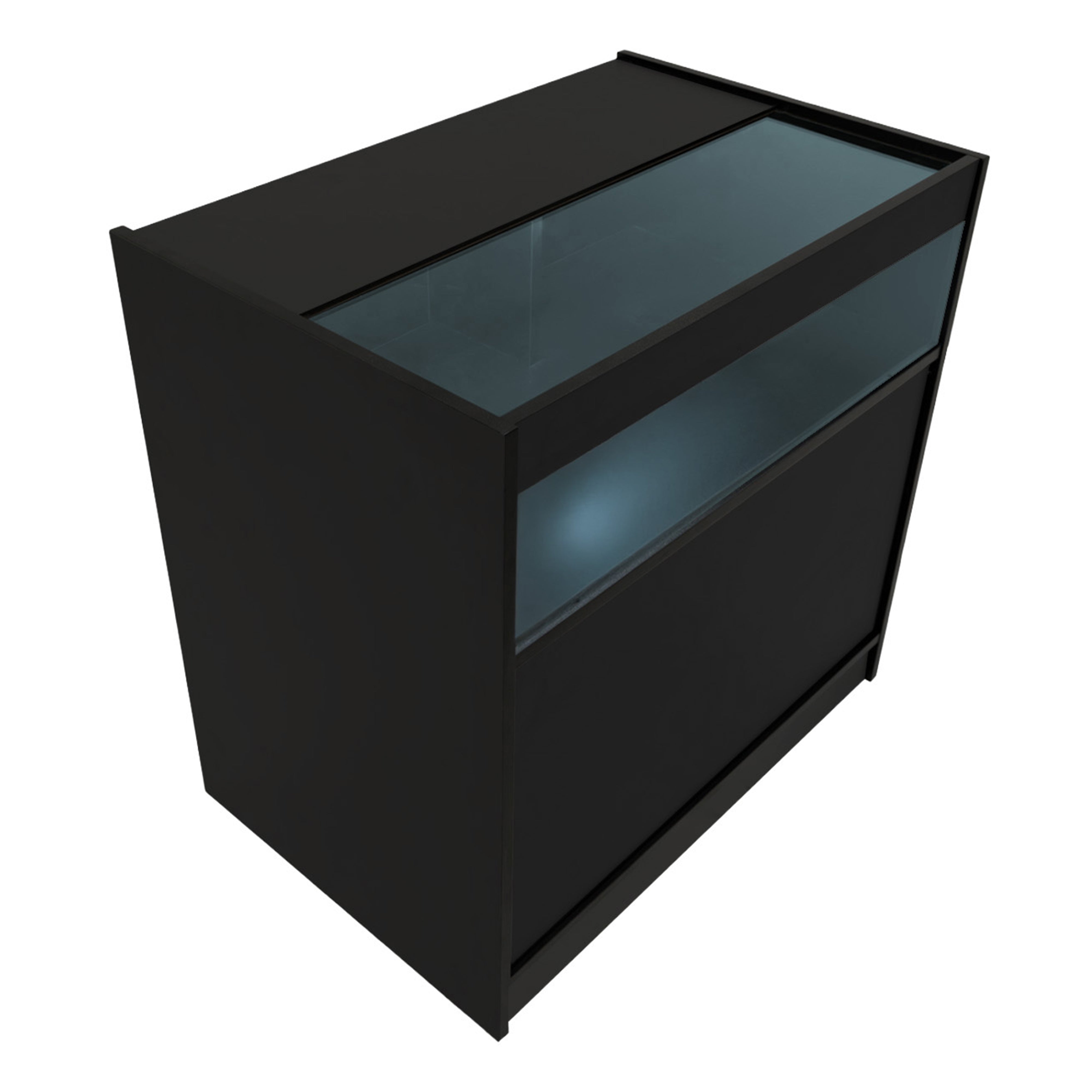 Q-Rax Luna Set Banconi Negozio LED Nero B900 TB60 CM60