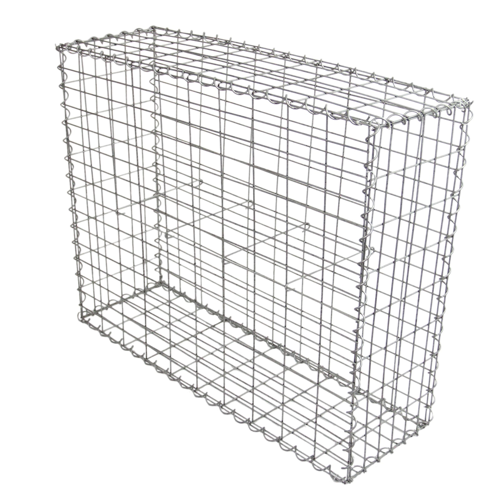 Q-Rax Deposito all'Aperto Gabbioni 100x80x30 cm 4 Pezzi Acciaio