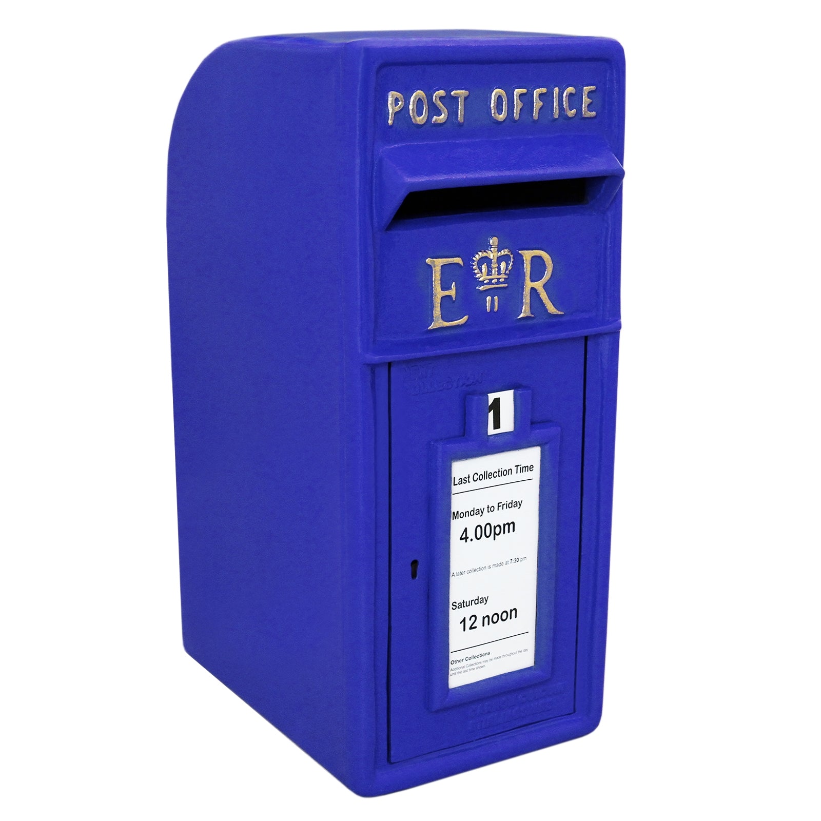Q-Rax Accessori per la casa Britannica cassetta postale blu ghisa
