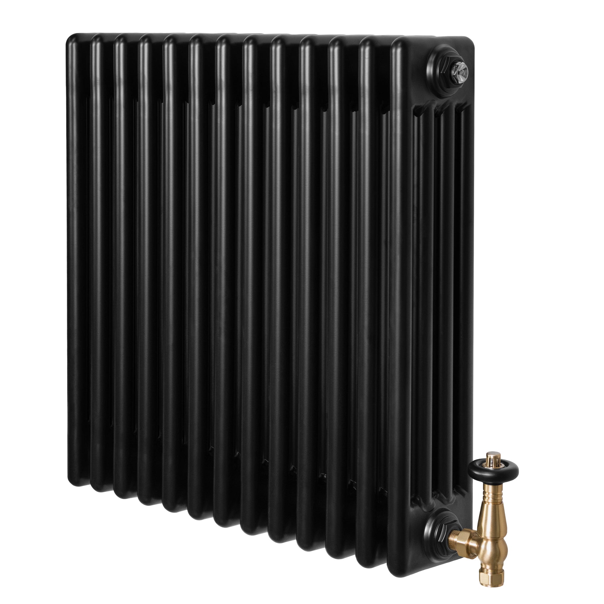 Q-Rax Radiatore Tradizionale 4 Colonne 600x605mm Nero