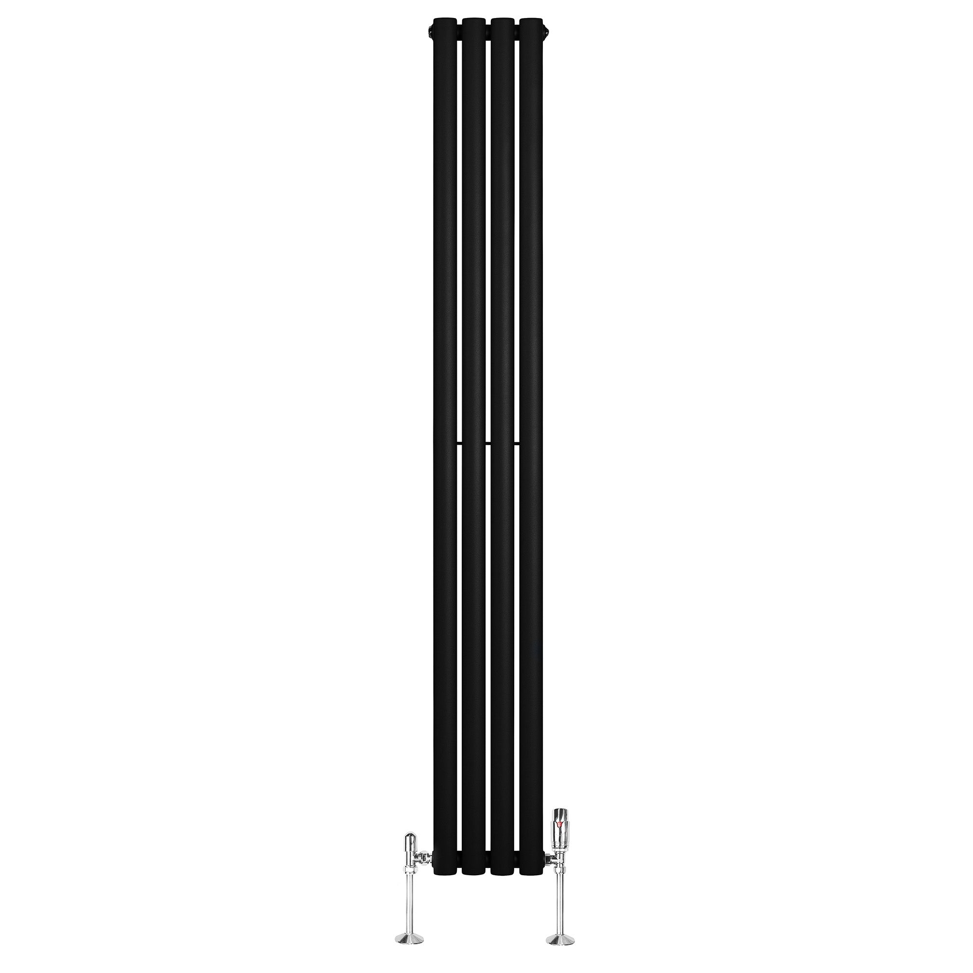 Q-Rax Radiatori Tradizionali 1800x240 radiatore nero verticale ovale