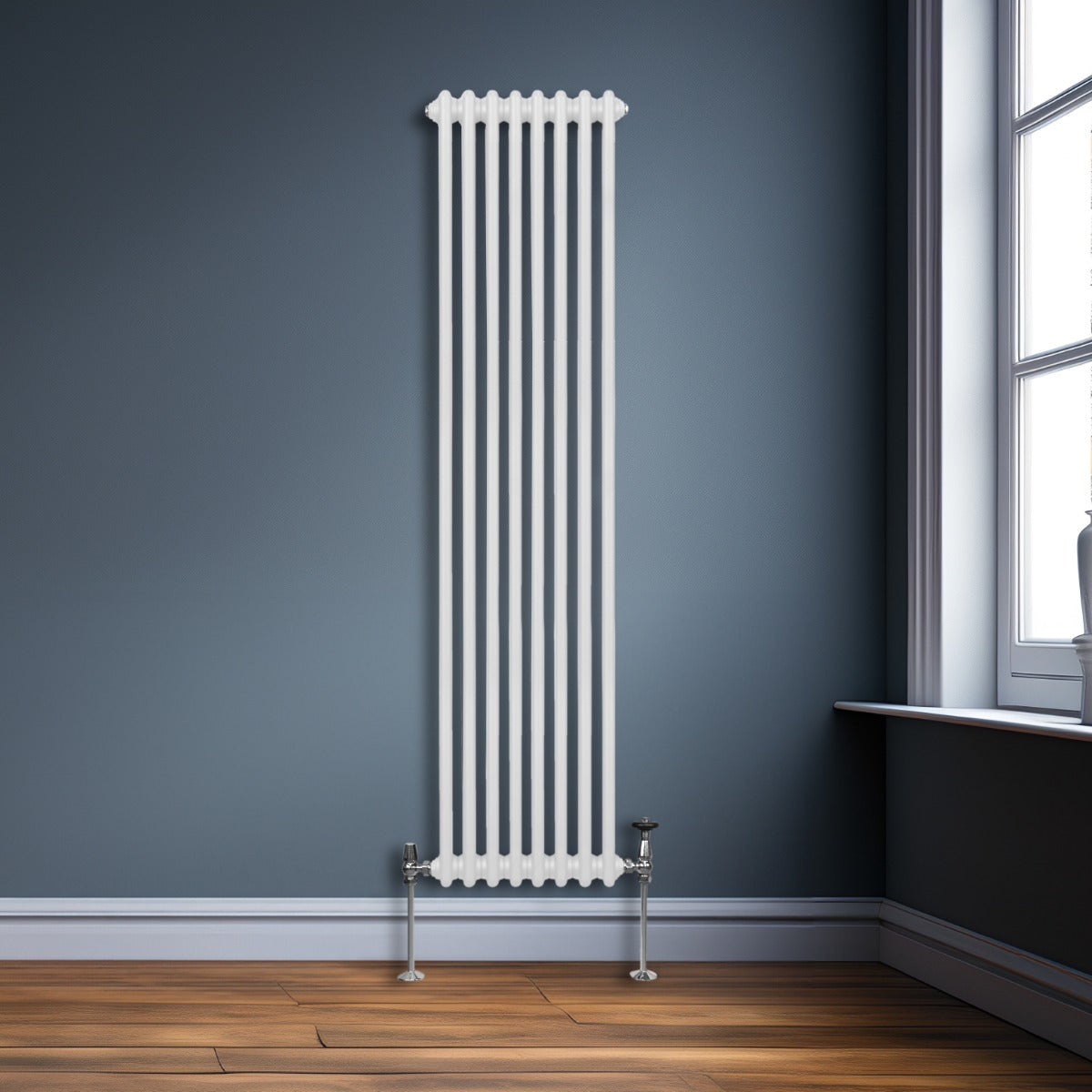 Q-Rax Tradizionali 1800x382 Termosifone 2 Colonne Bianco