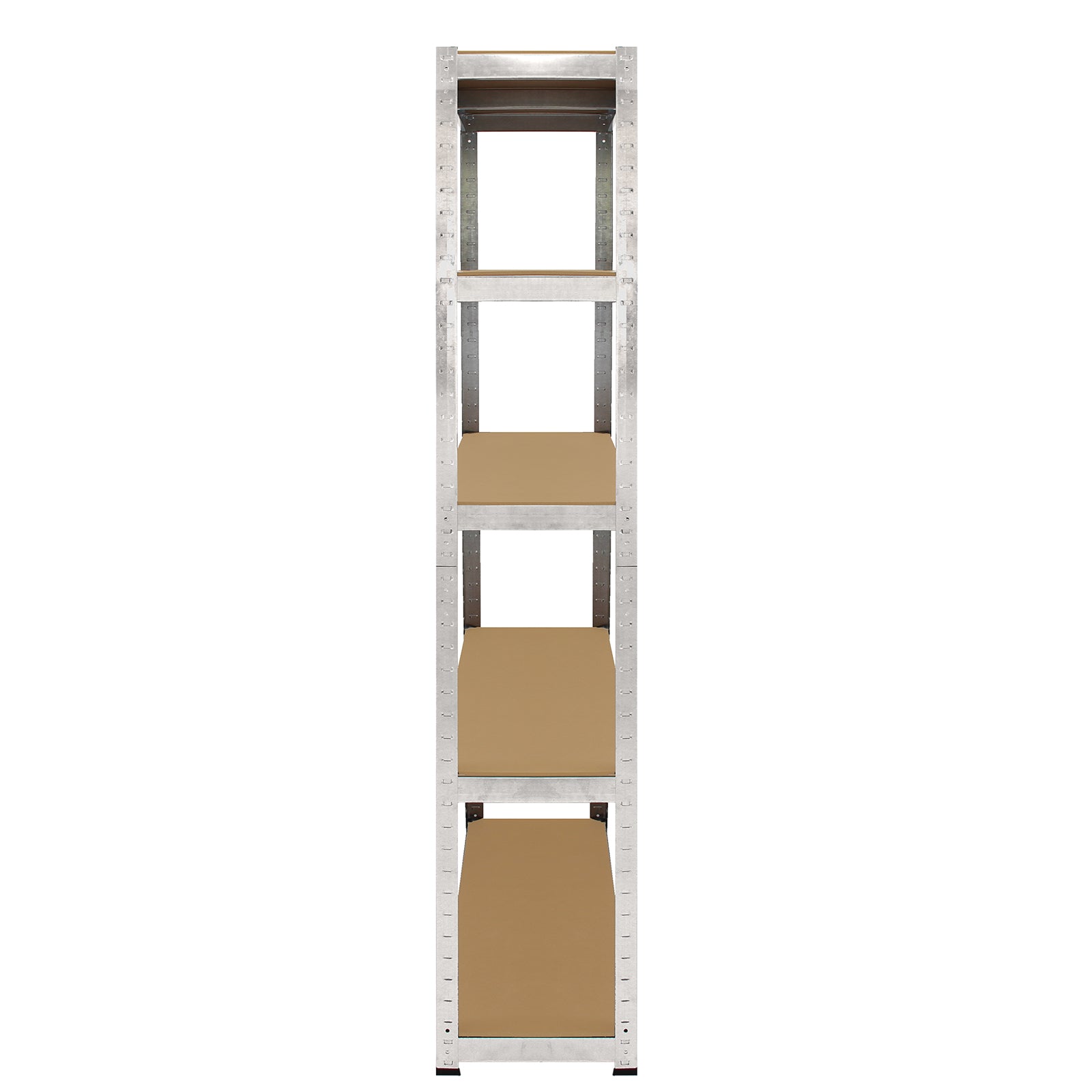 Q-Rax Galwix 90cm scaffale acciaio zincato grigio 2 pezzi