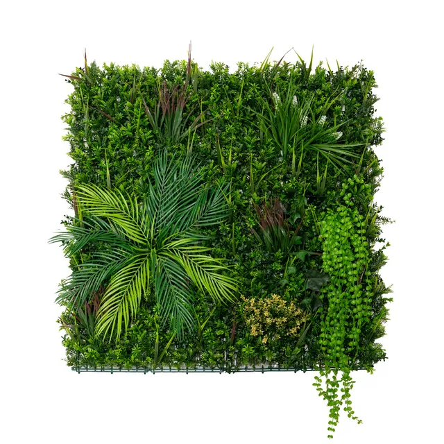 Q-Rax Piastrella Parete Verde 100x100 Piante Artificiali UV