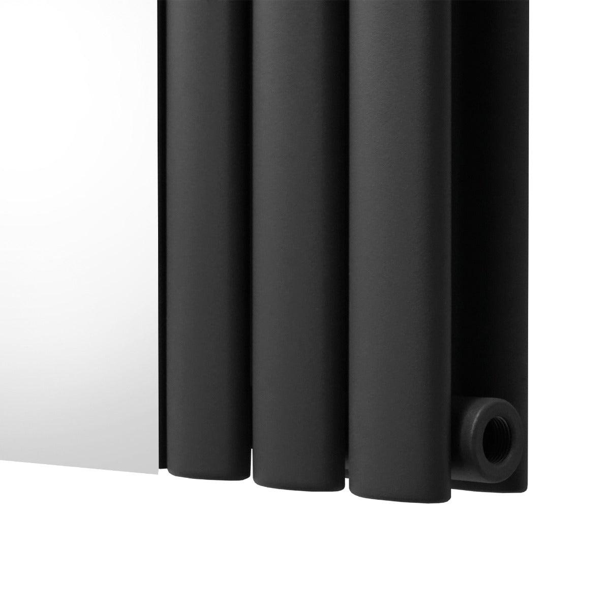 Q-Rax Pannelli Ovali a Specchio 1800x380 radiatore antracite