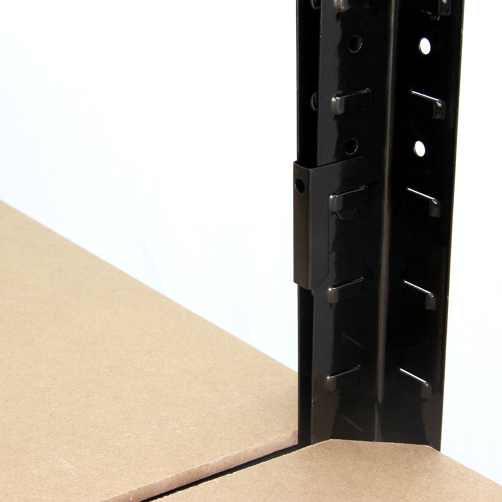Q-Rax T-Rax Clip Collegamento Scaffalature 6 Pezzi Nere
