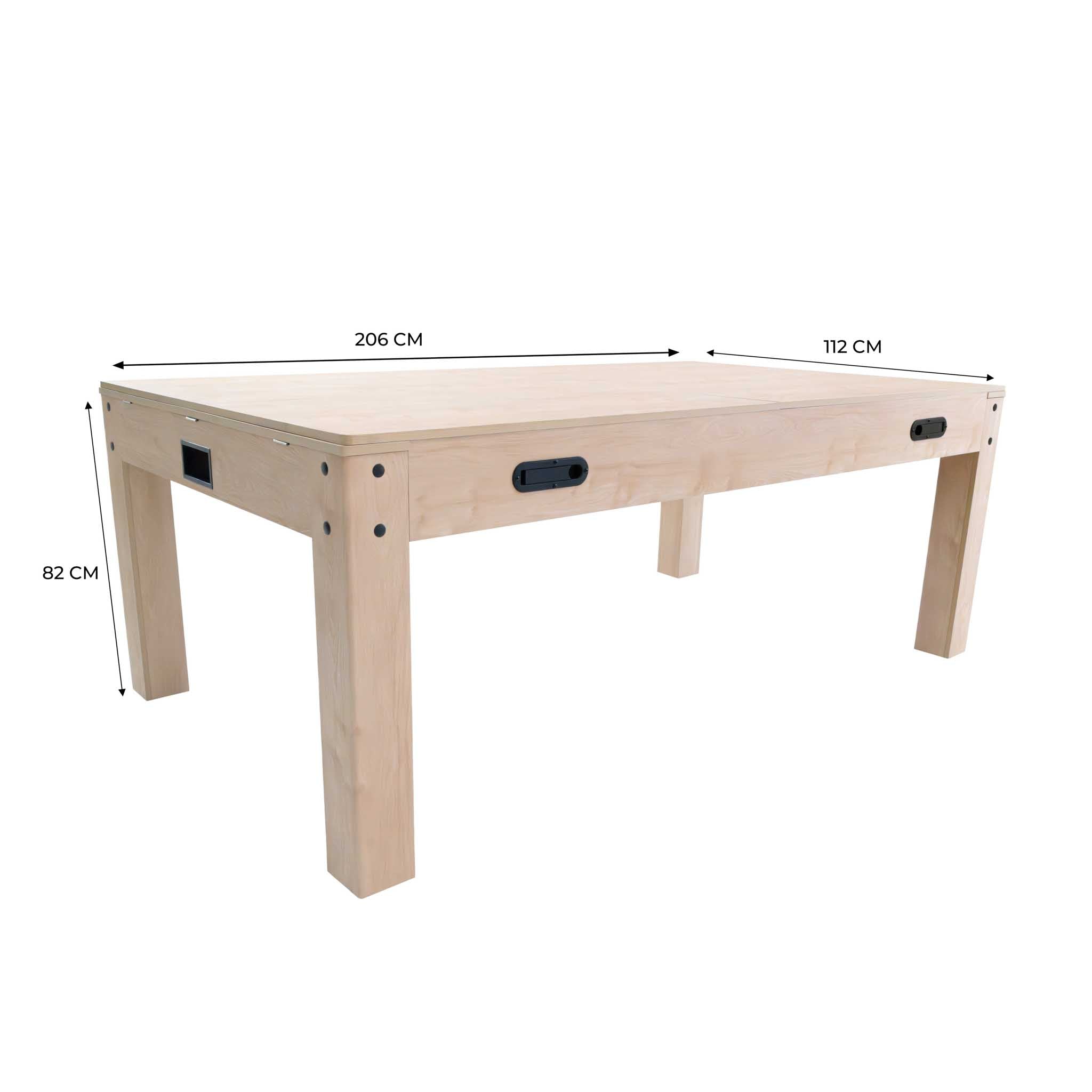 Q-Rax Tavolo Multigioco 7-in-1 213cm Legno Beige Biliardo